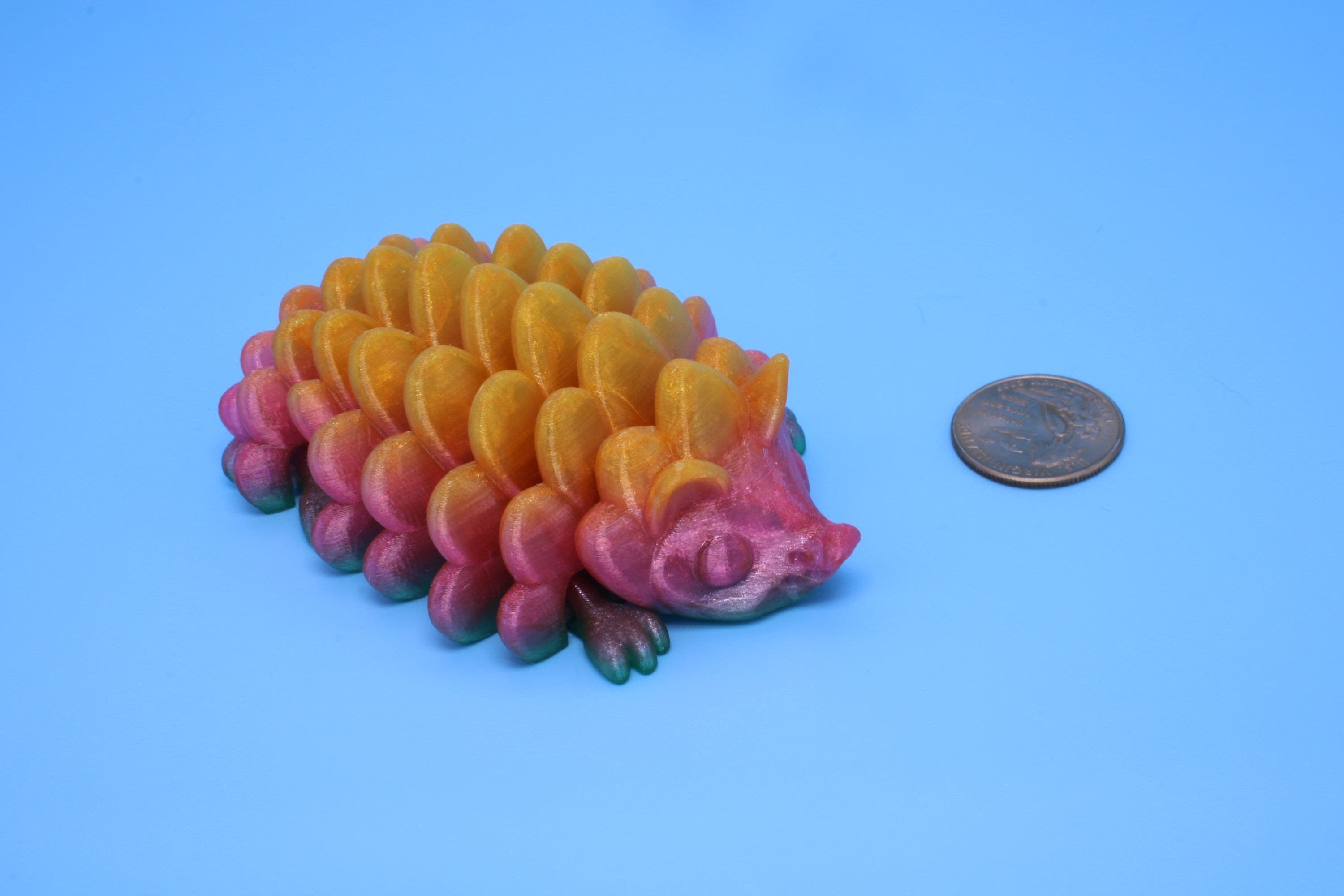 Flexible Hedgehog | 3D Printed TPU | Small Cute Hedgehog | Friendly Buddy | Sensory Toy | Fidget Toy.