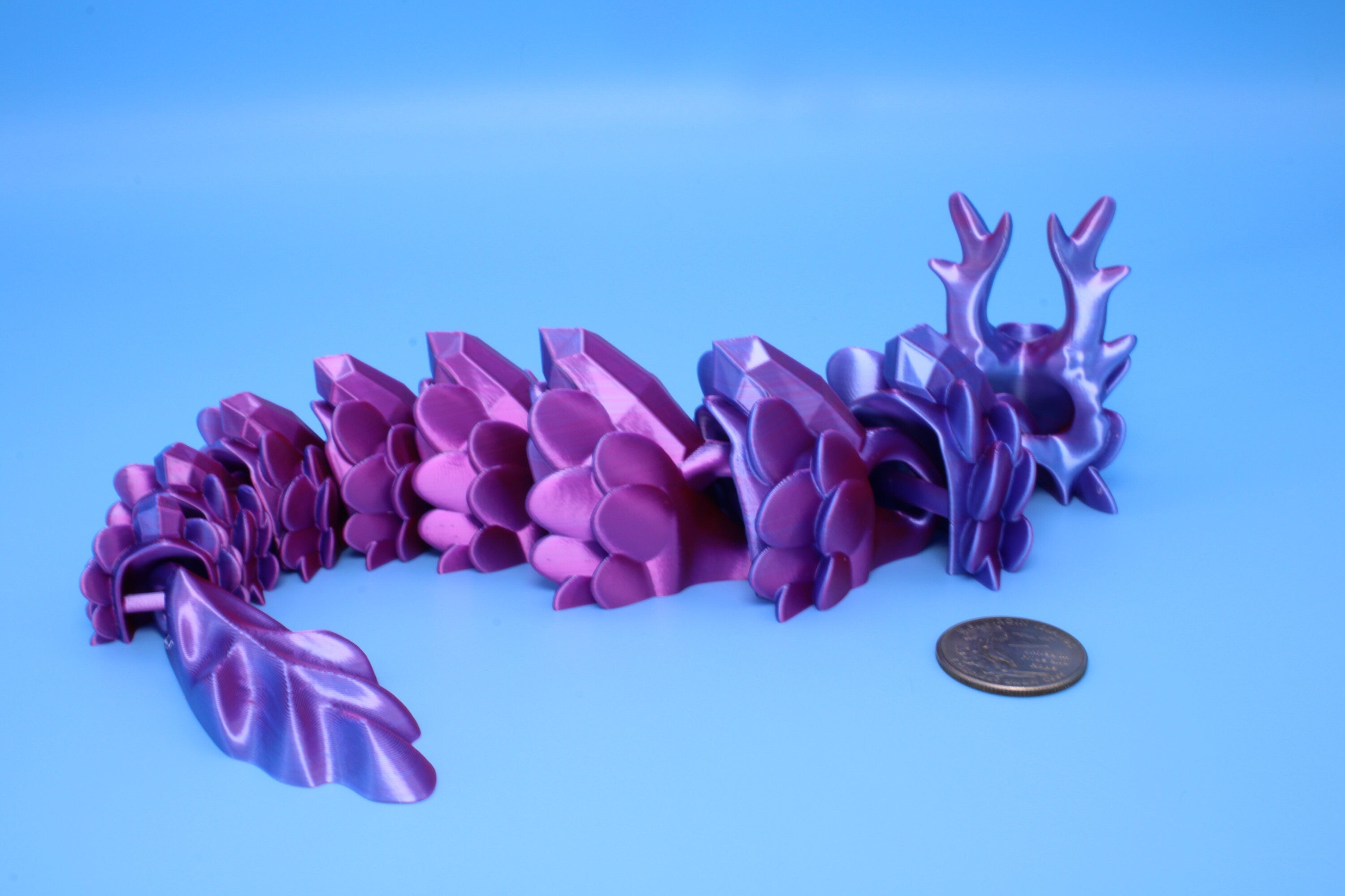 Forest Wish Spirit | Pink / Blue | 3D Printed 12.75 in.