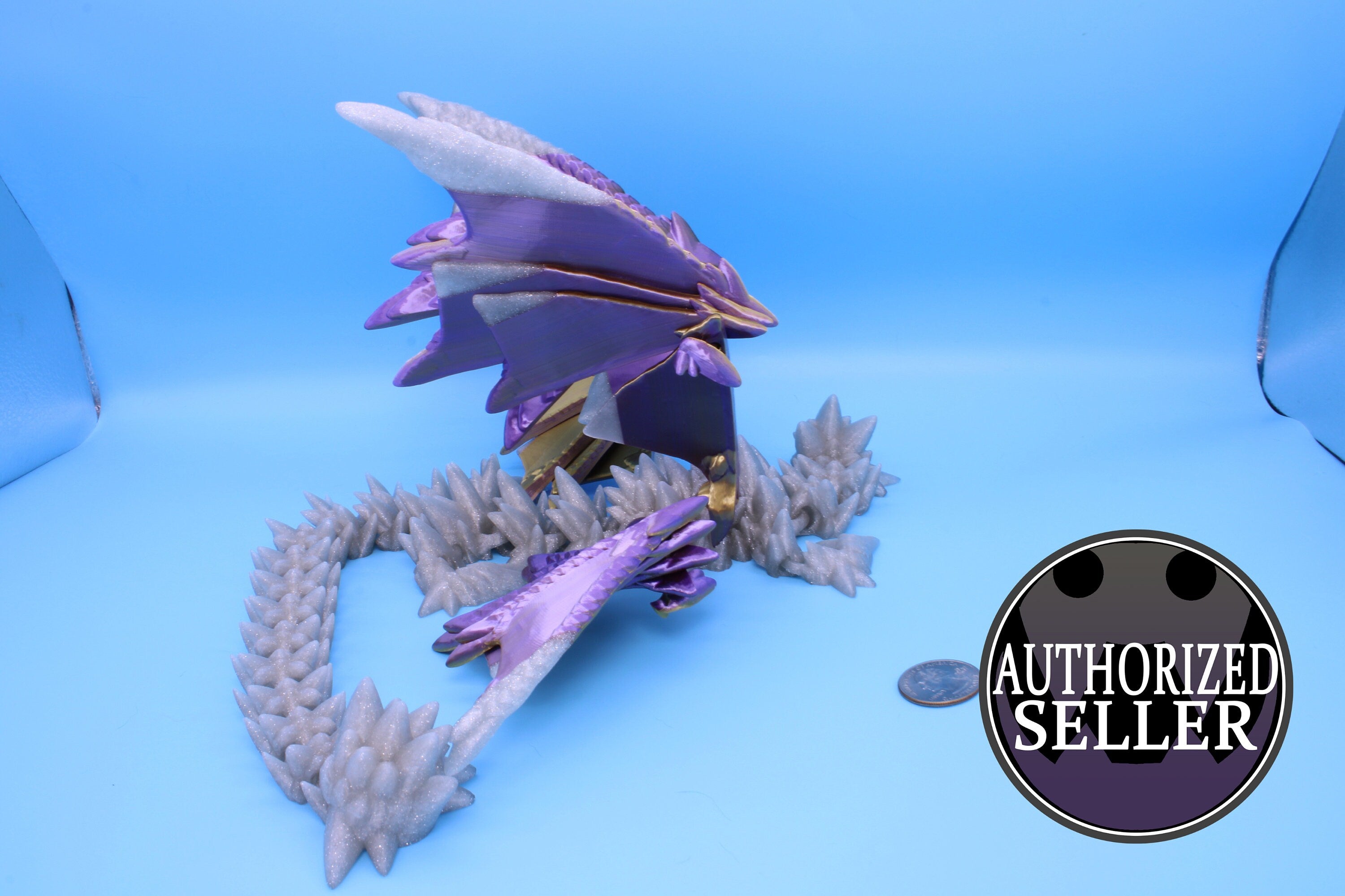 Spike Wing Dragon | 3D Printed Articulating Dragon 19 in.