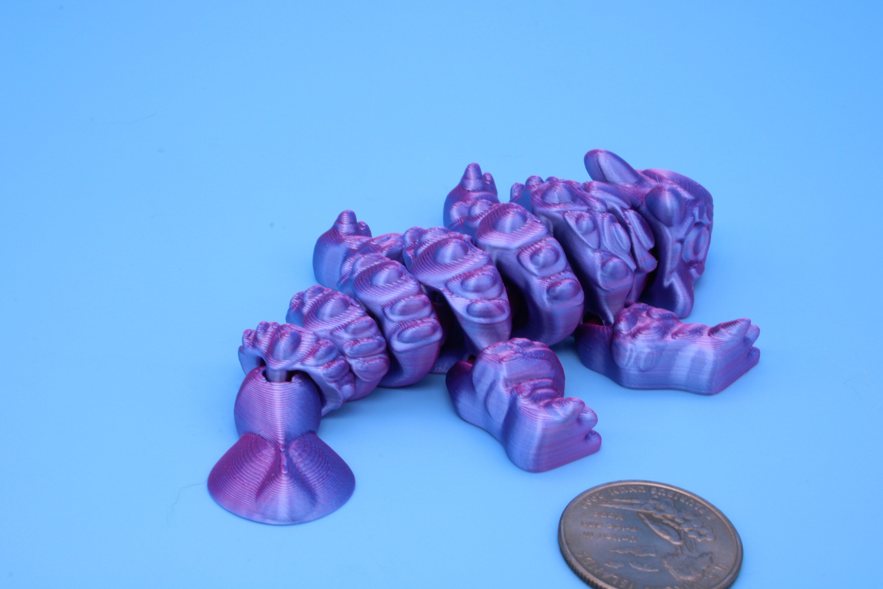Dinosaur | Ankylosaurus | 3D Printed Cute Dino | 4.25 inches | Fidget Toy | Articulating Dinosaur