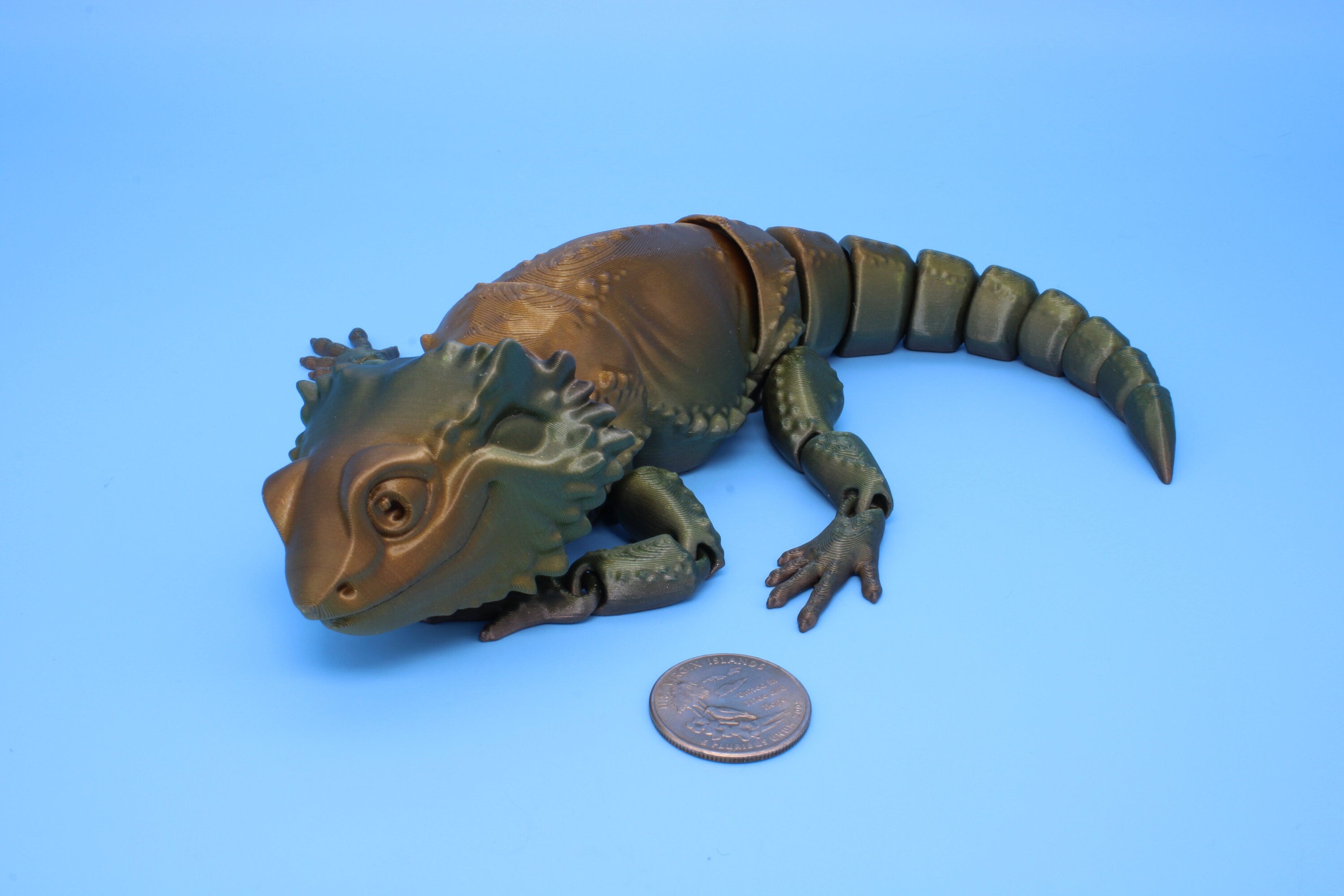 Bearded Dragon -3D Printed 10.5 in.