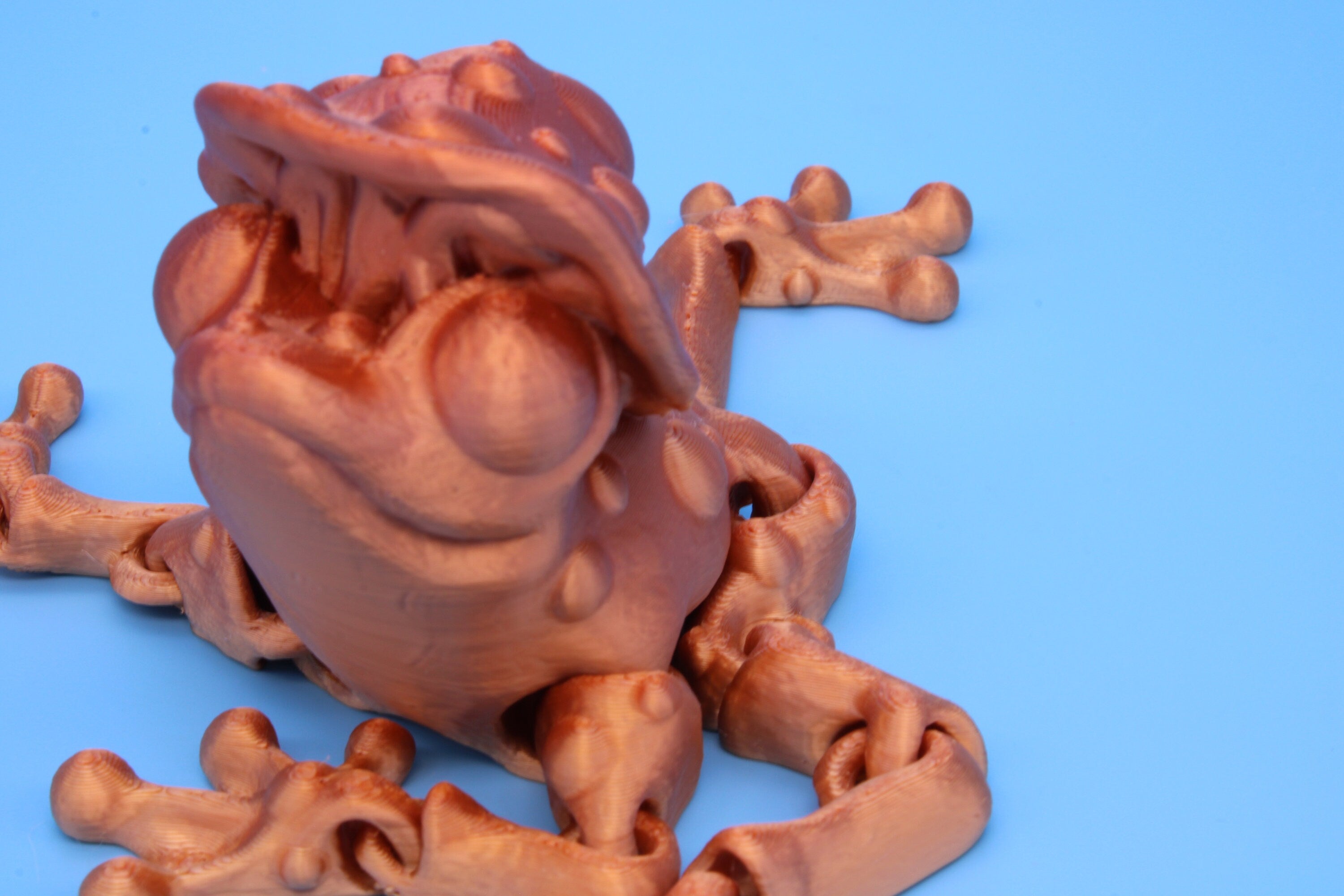 Mushroom Frog-| 3D Printed | Friendly Frog | Articulating Frog.