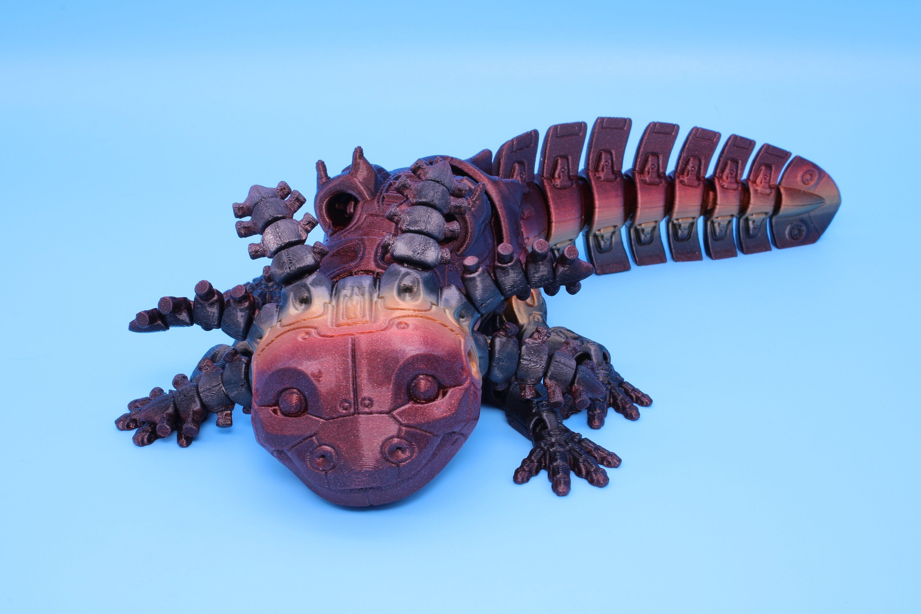 Robolotl the Robot Axolotl | Flexi Toy | Articulating Fidget Toy | Made to Order