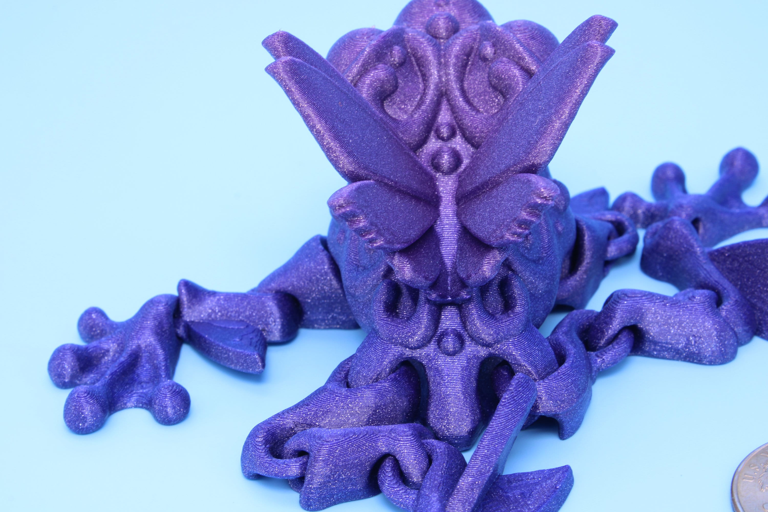 Butterfly Frog- 3D Printed | Flutter Frog | Articulating Frog.
