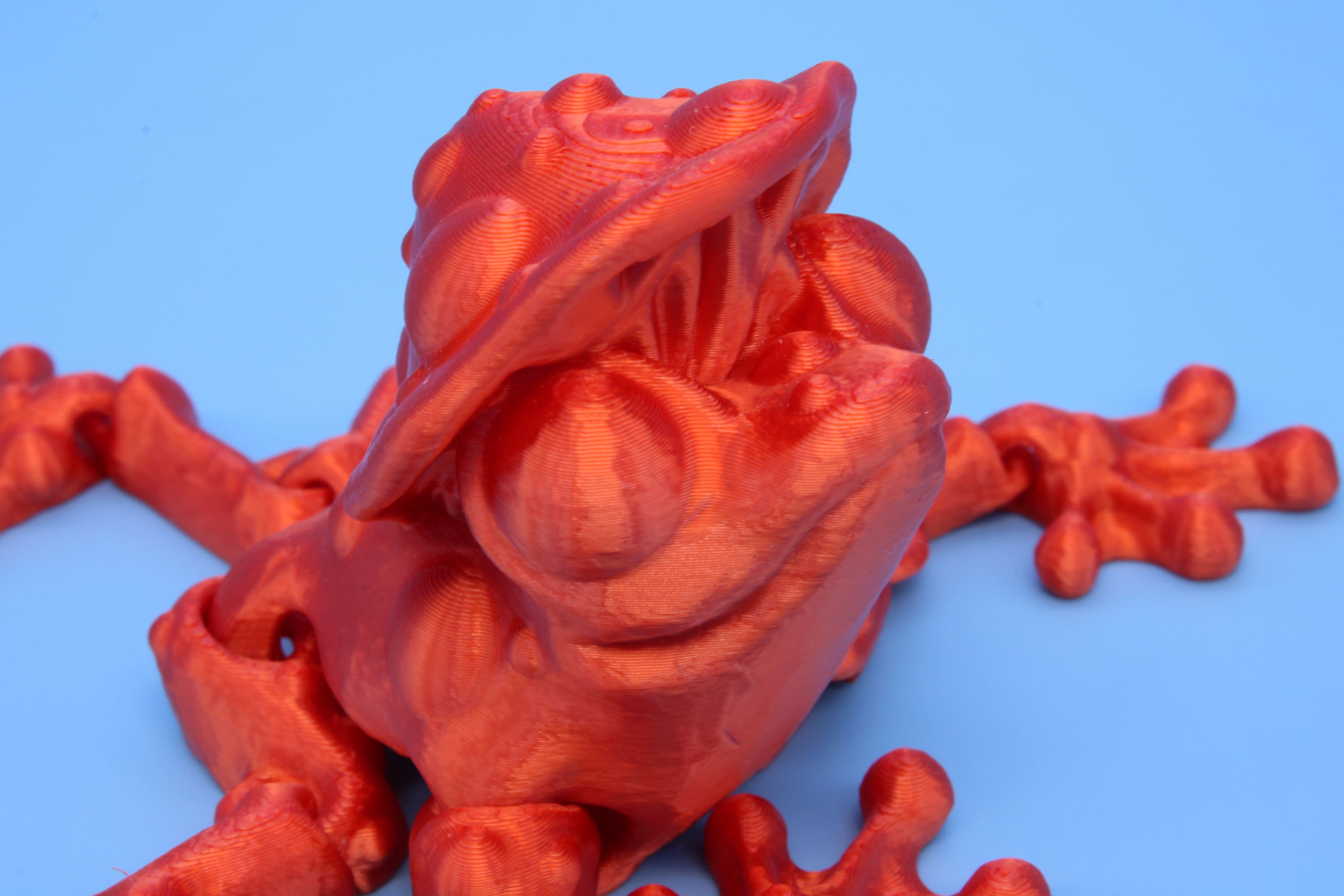 Mushroom Frog | 3D Printed | Friendly Frog | Fidget Toy | Articulating Frog.