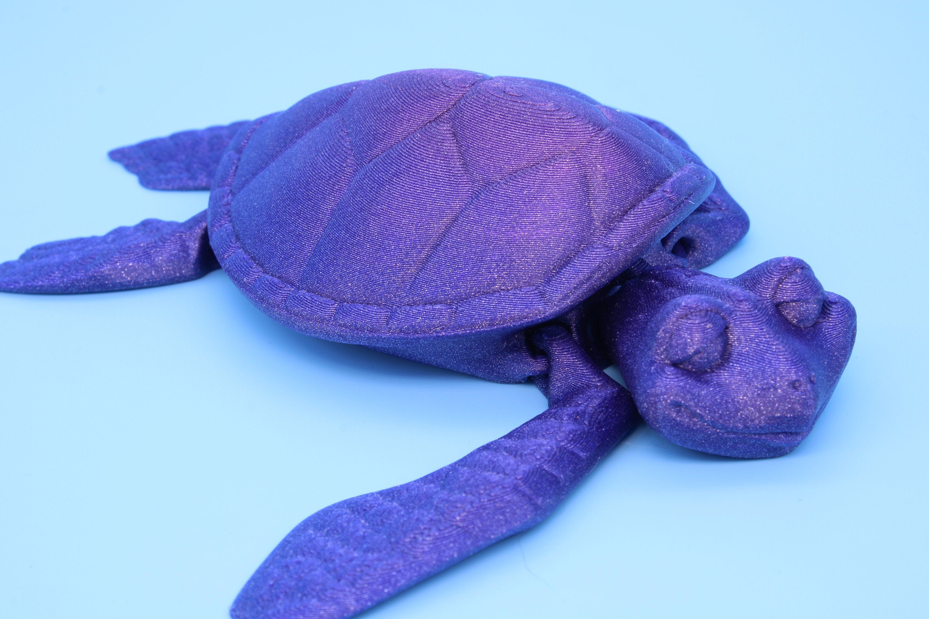 Turtle- Miniature, Articulating, 3D printed