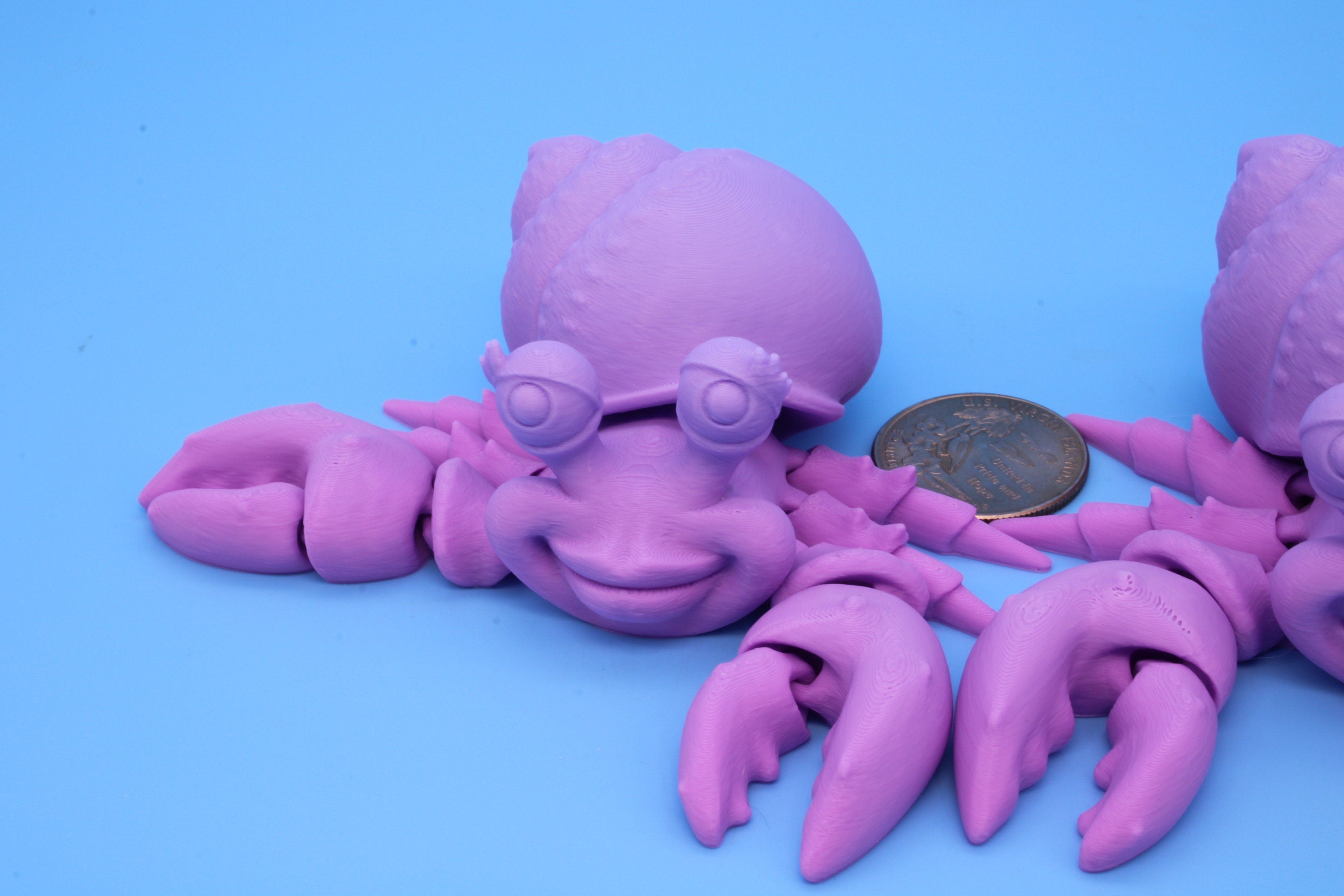 Hermit Crabs- Mr. & Mrs. | 3D Printed | Super Cute | Friendly Crabs.
