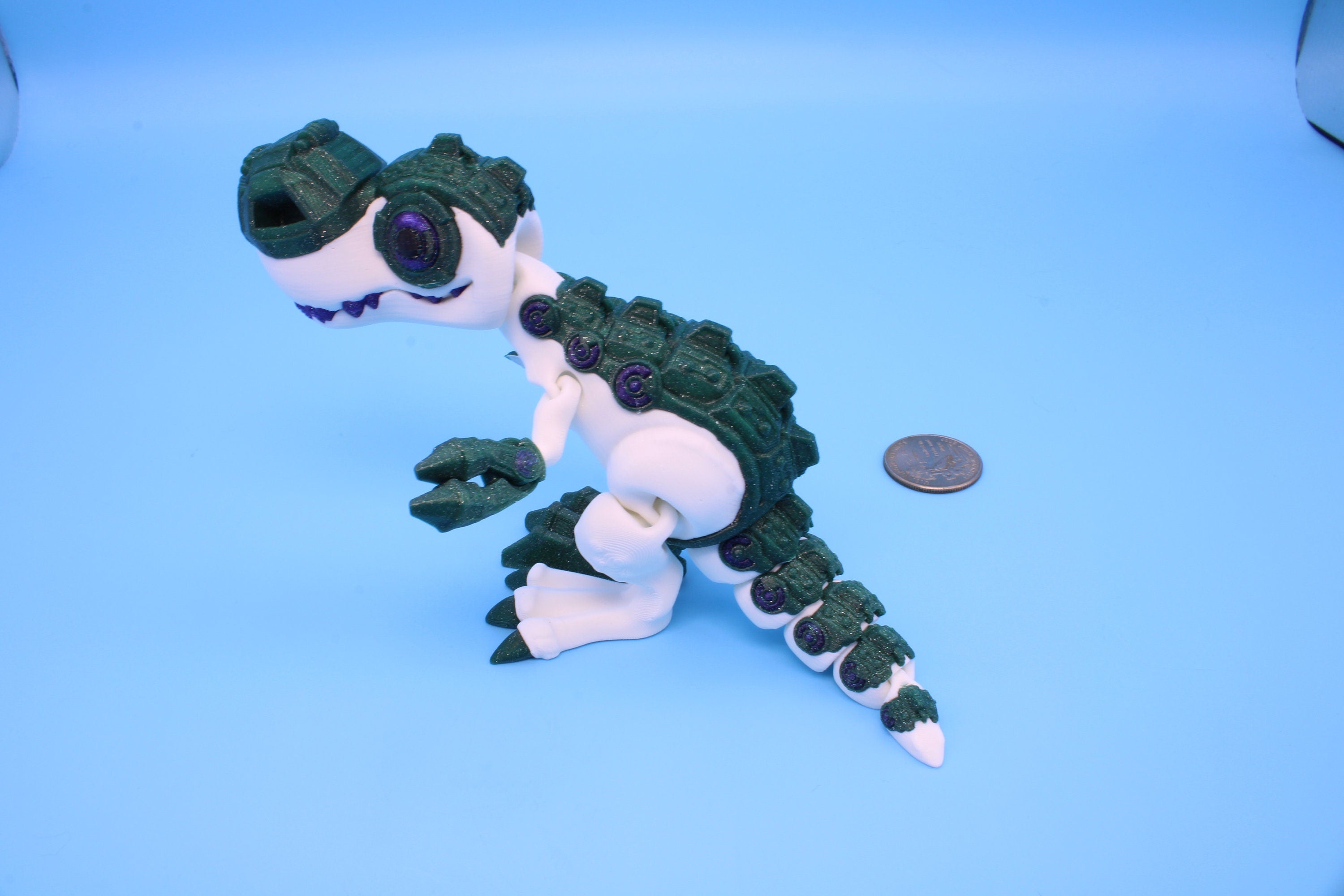 Flexi T-Rex | Articulating | 3D Printed | Tyrannosaurus | Super Cute Dinosaur.