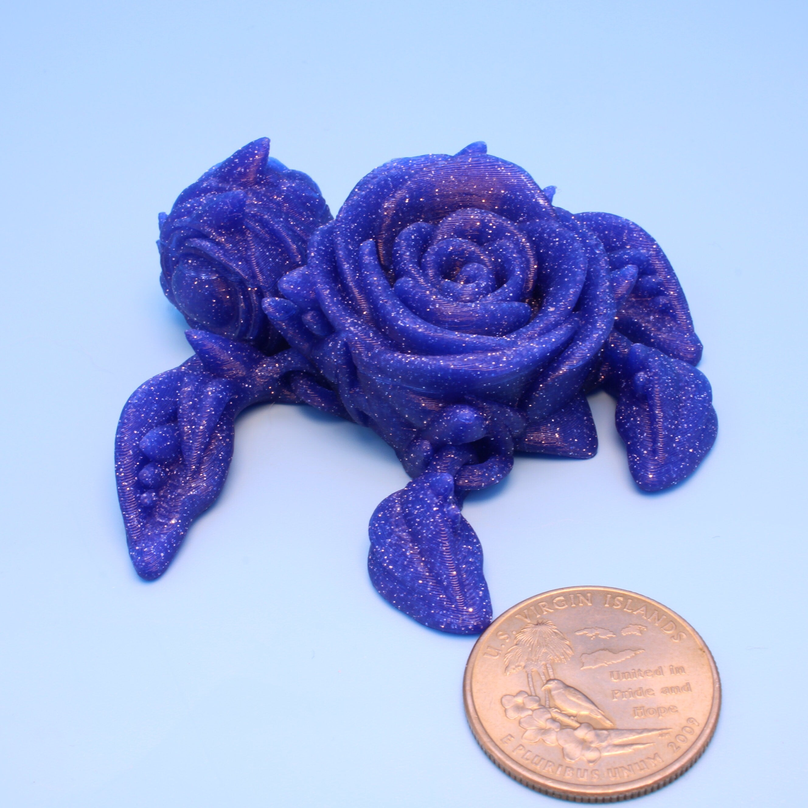 Rose Turtle- Roseurtle | 3D Printed | 3 in.