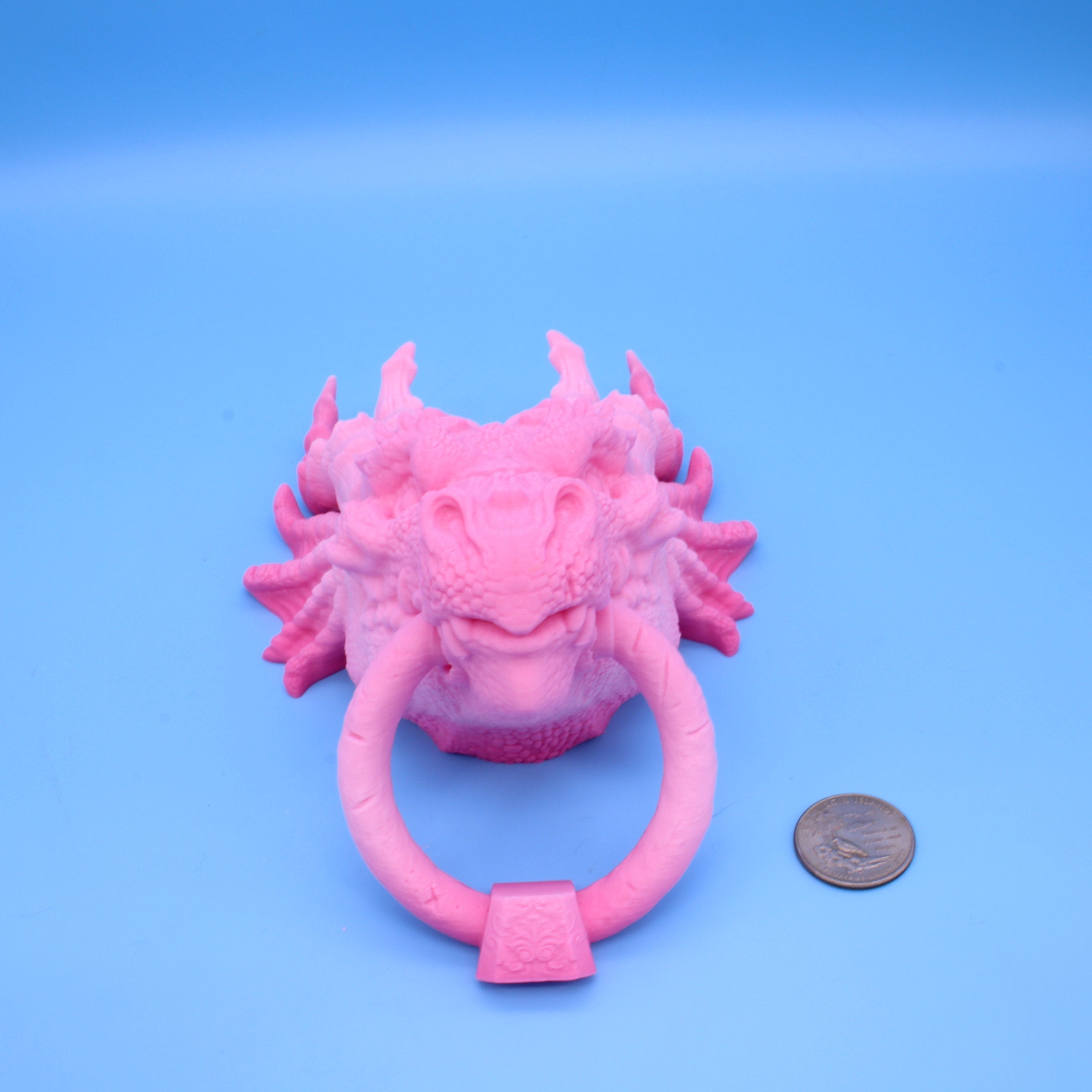 Dragon Head- Door Knocker | 3D Printed | Unique Dragon knocker with moving knocker