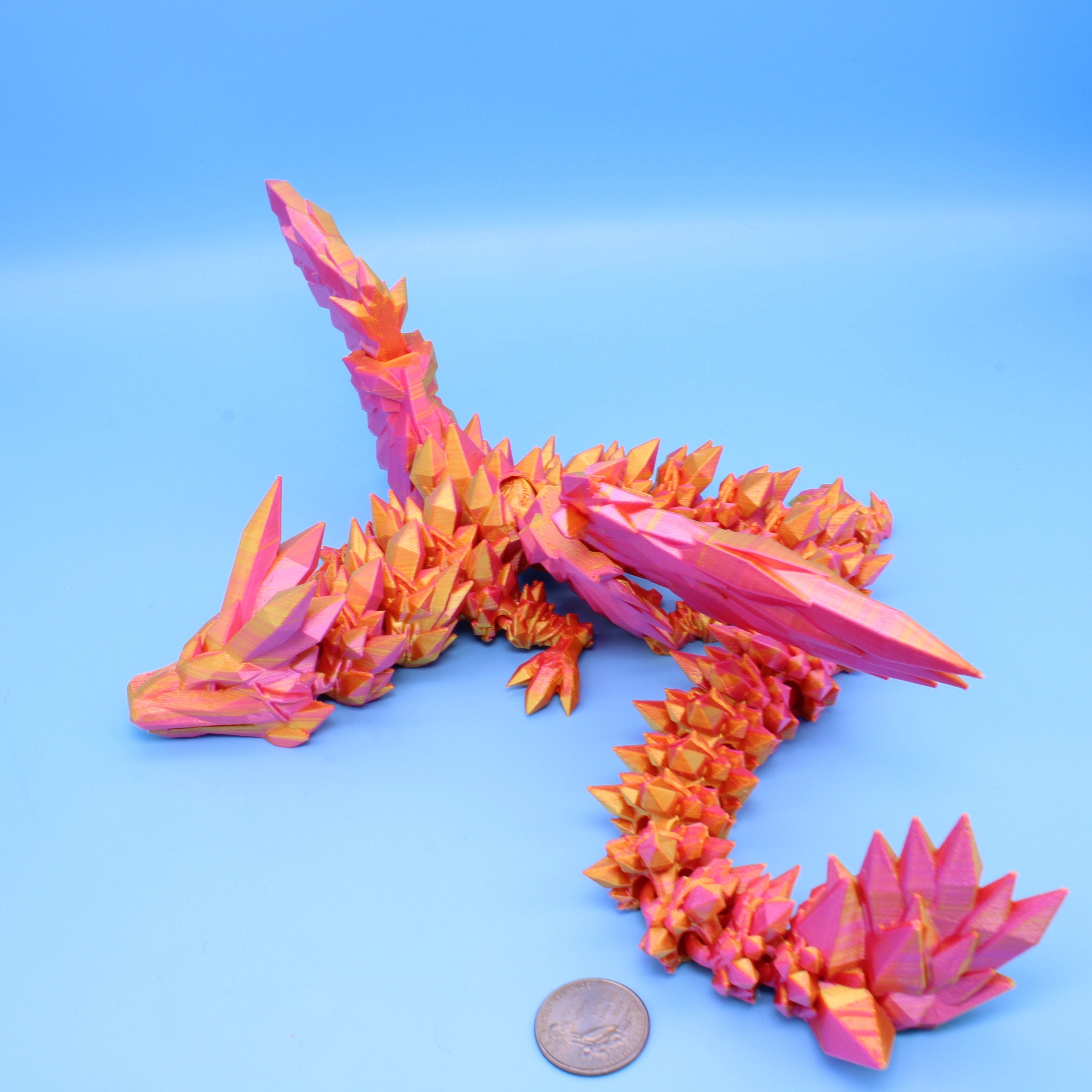 Crystal Wing Dragon | 3D printed | 18 in.