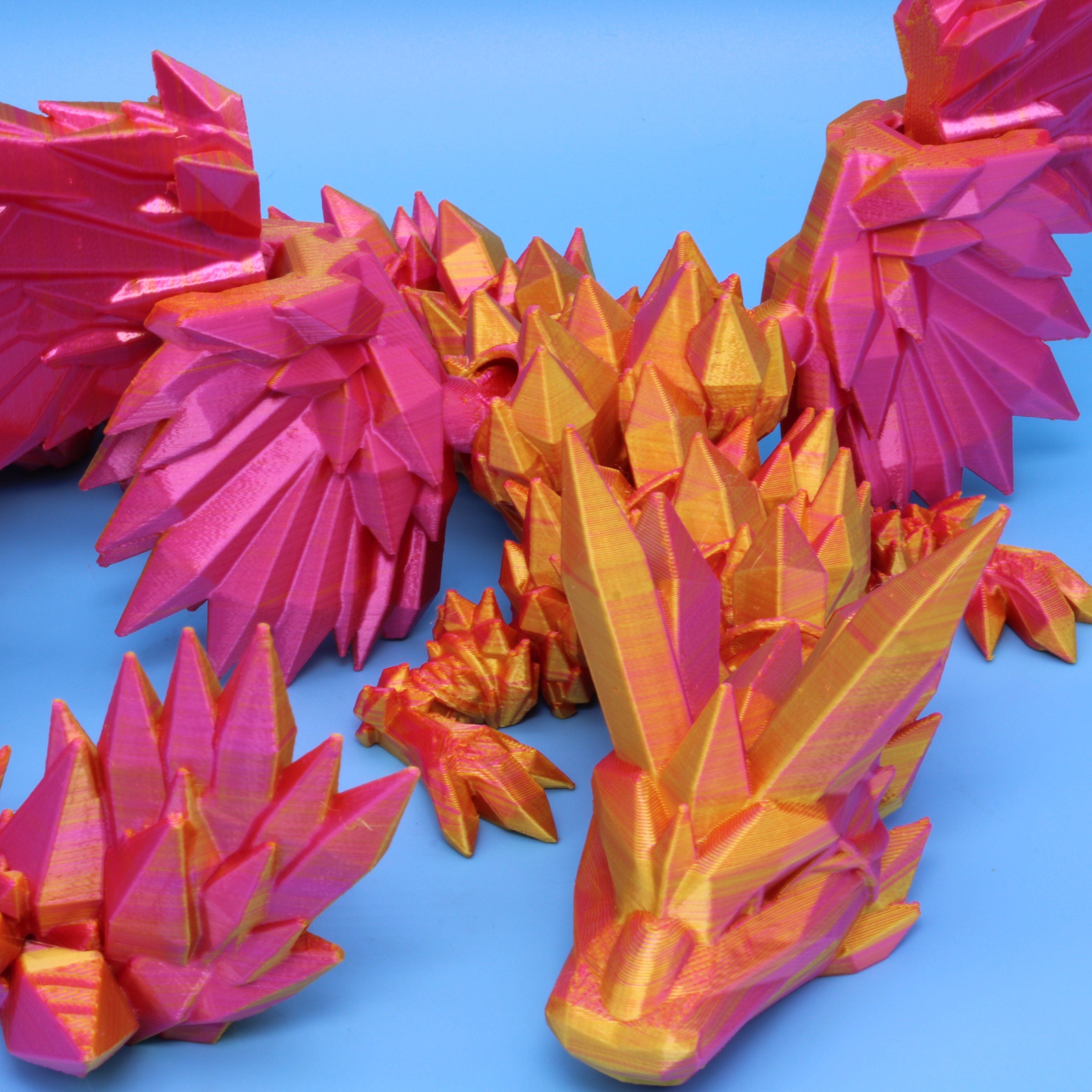 Crystal Wing Dragon | 3D printed | 18 in.