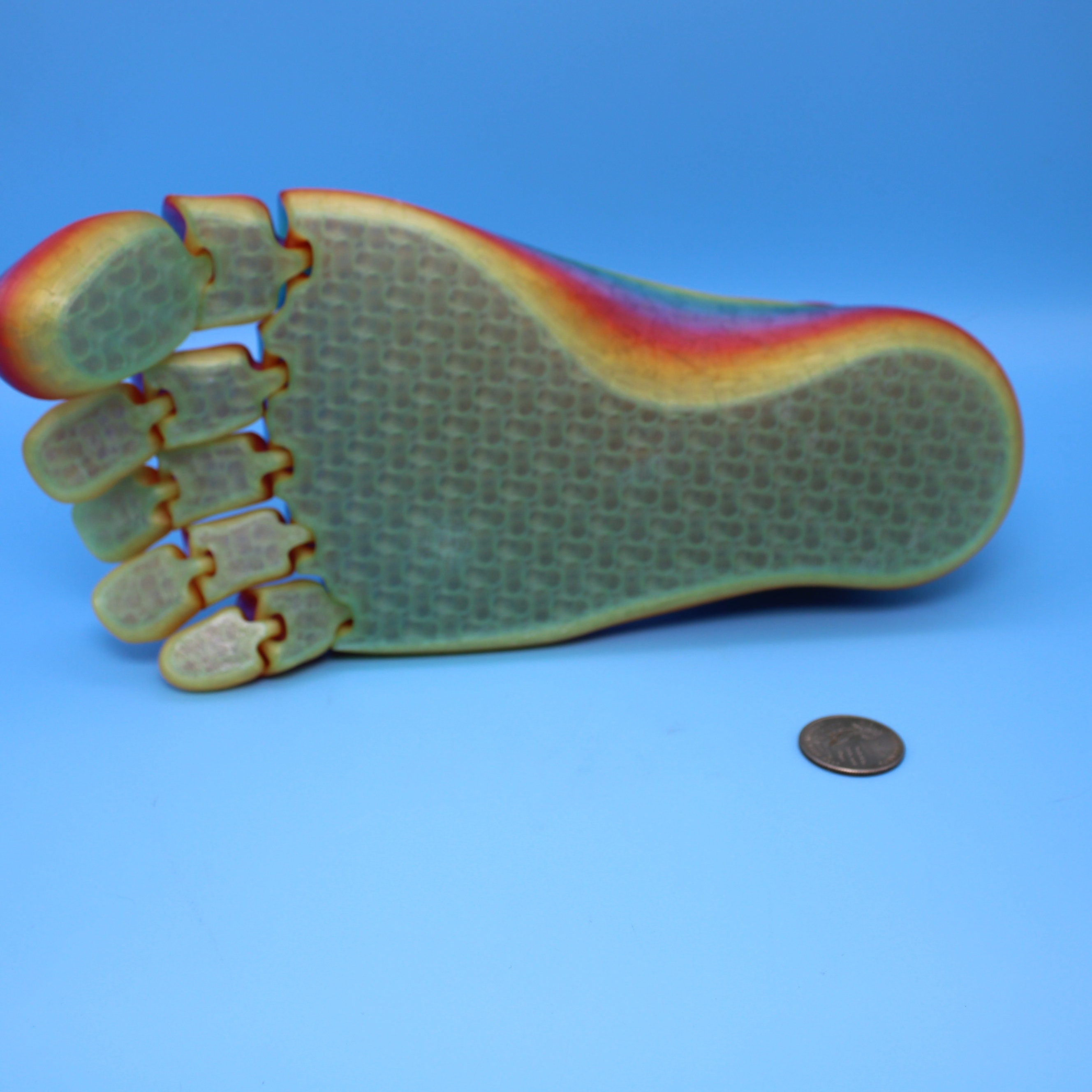 Rainbow translucent Foot 150%