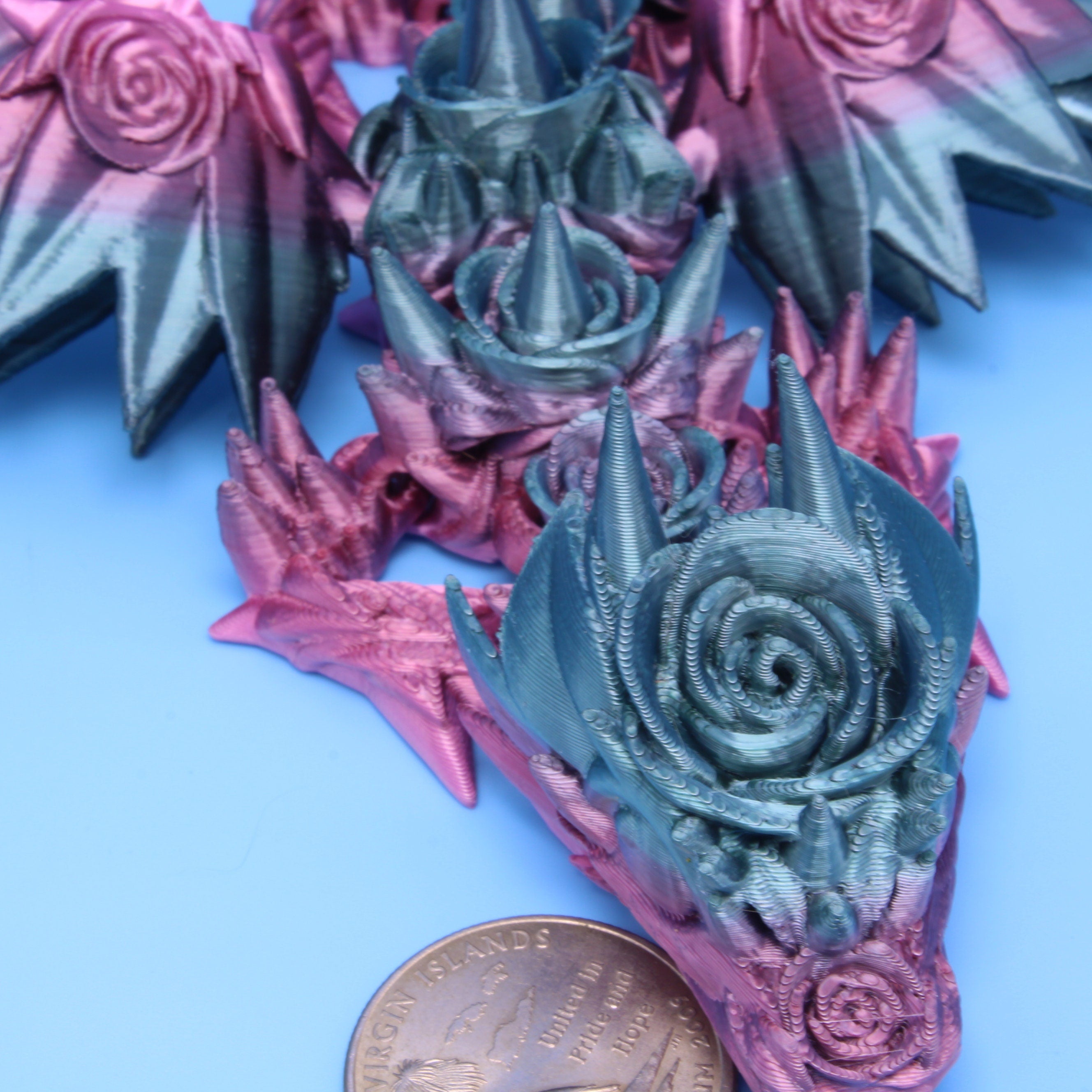Baby Rose Wing Dragon | 8.5 in.