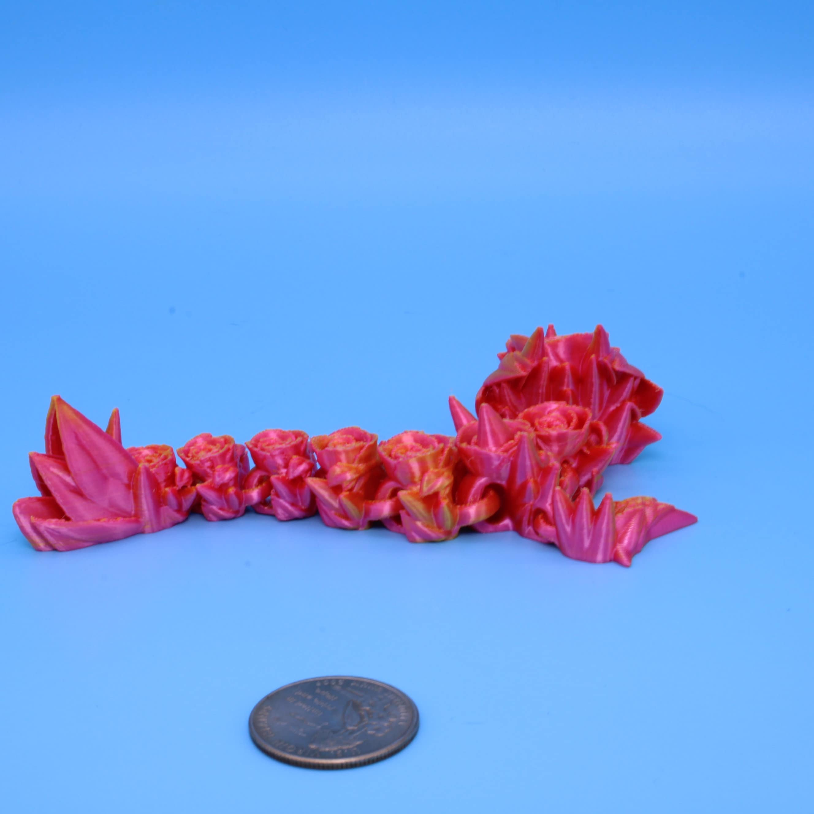 Baby Rose Dragon- Limited Edition Tadling / Keychain | 3D Printed