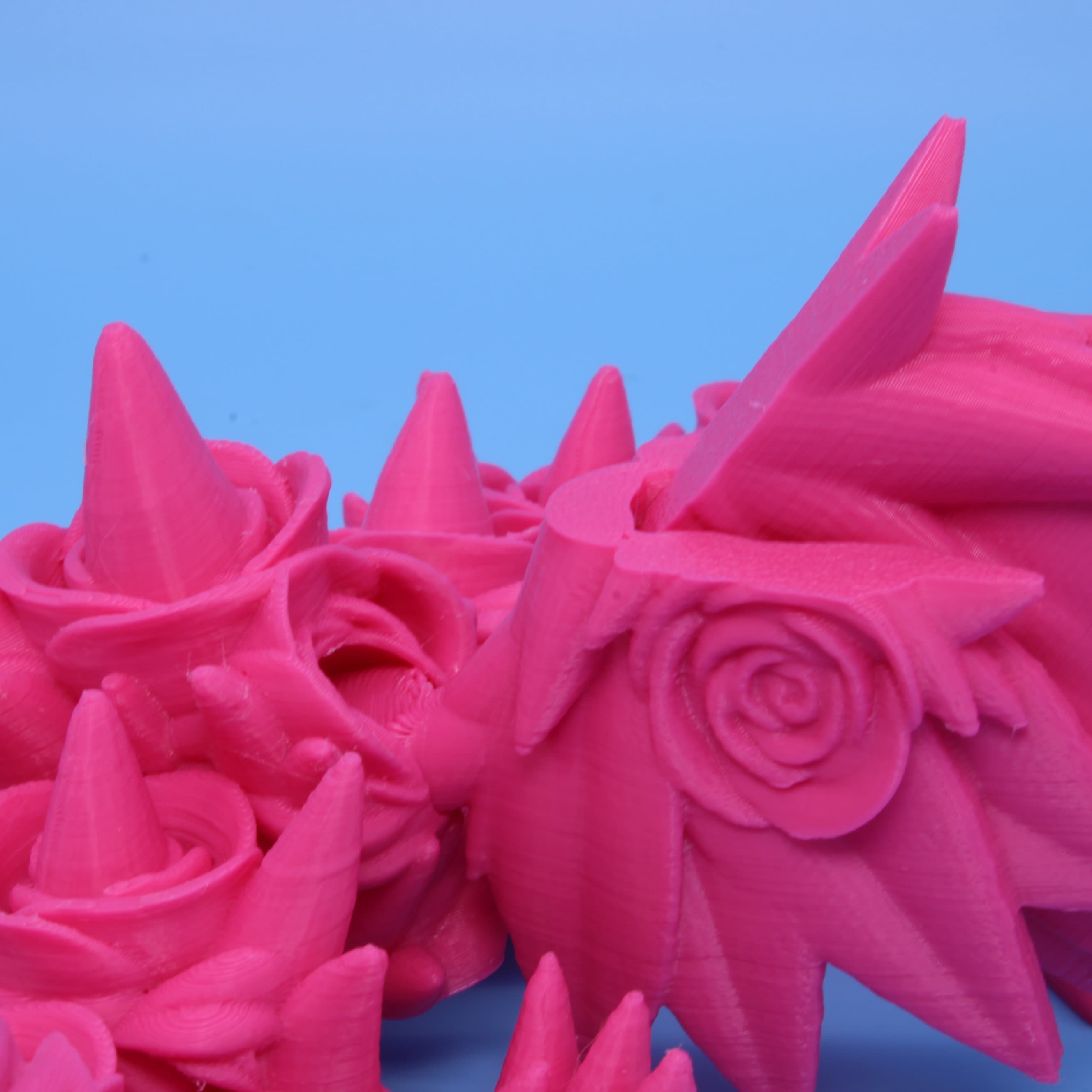 Baby Rose Wing Dragon | Pink | 3D printed articulating