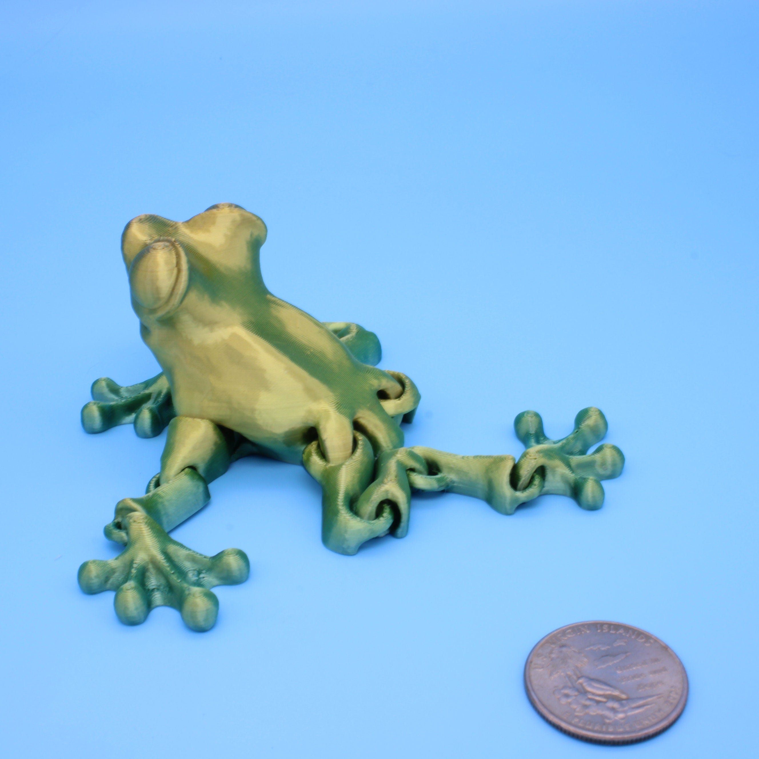 Frog- Articulating Frog | 3D printed