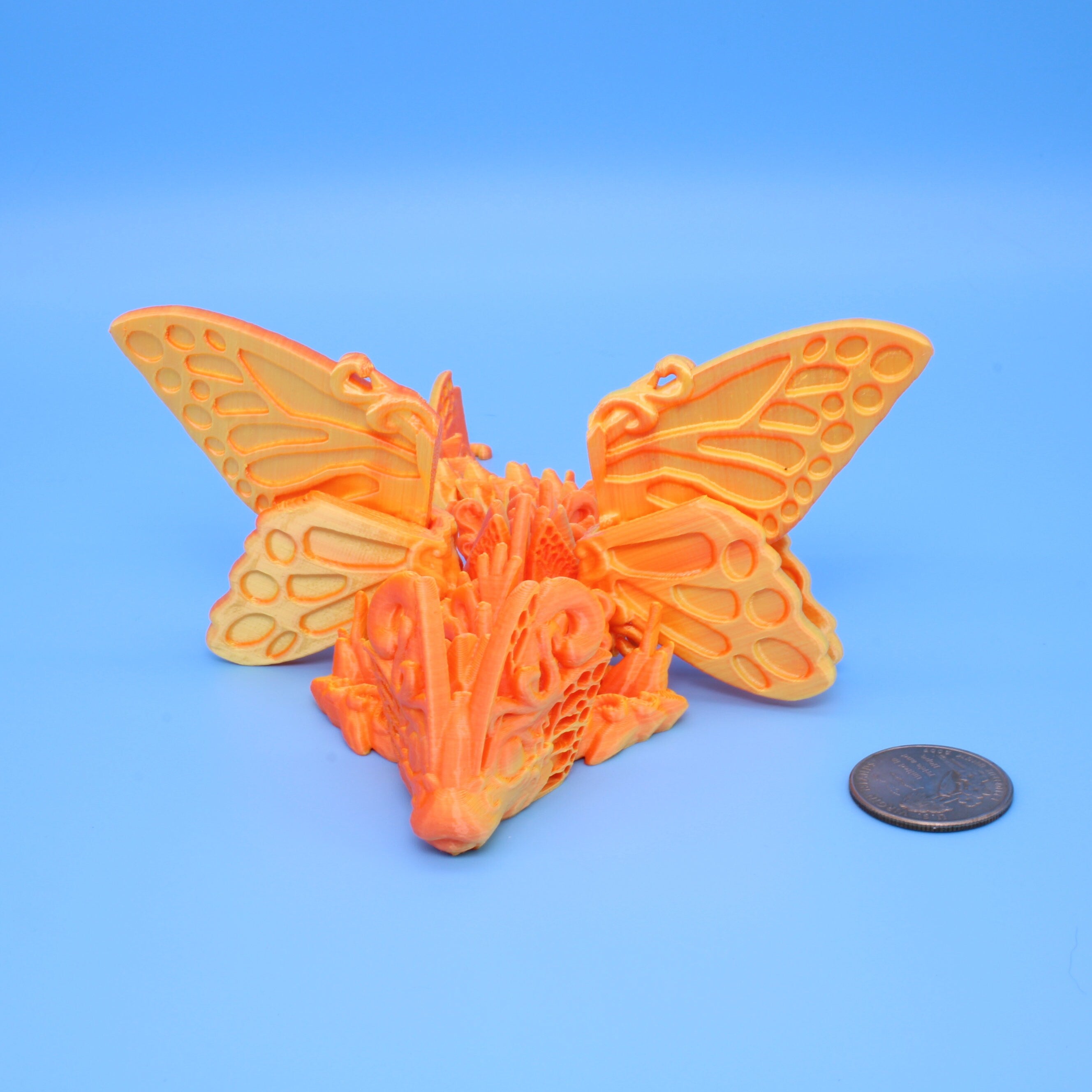 Butterfly Wing Dragon | 3D Printed, 7.5 in.