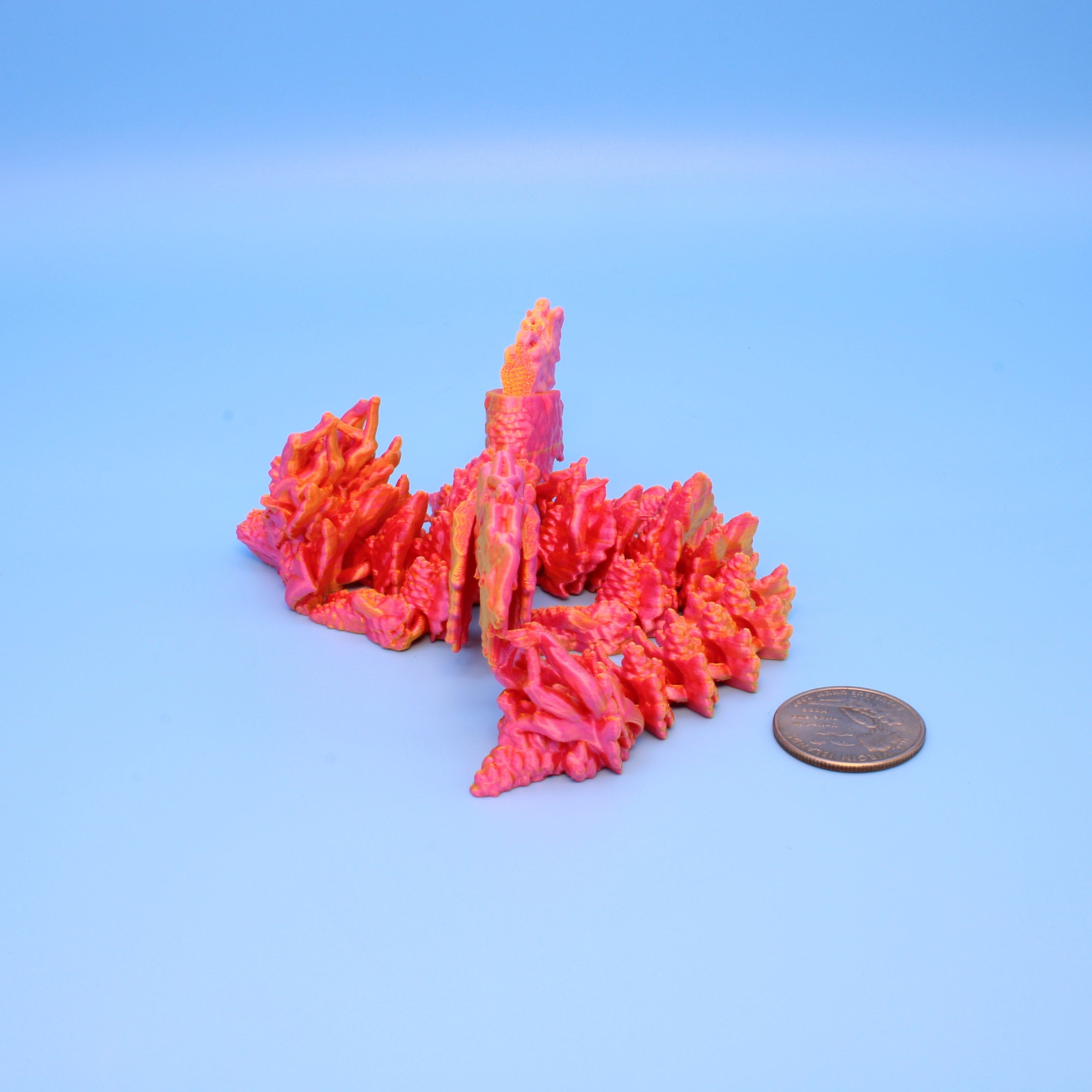 Baby Autumn Wing Dragon | 3D printed | 7 in.