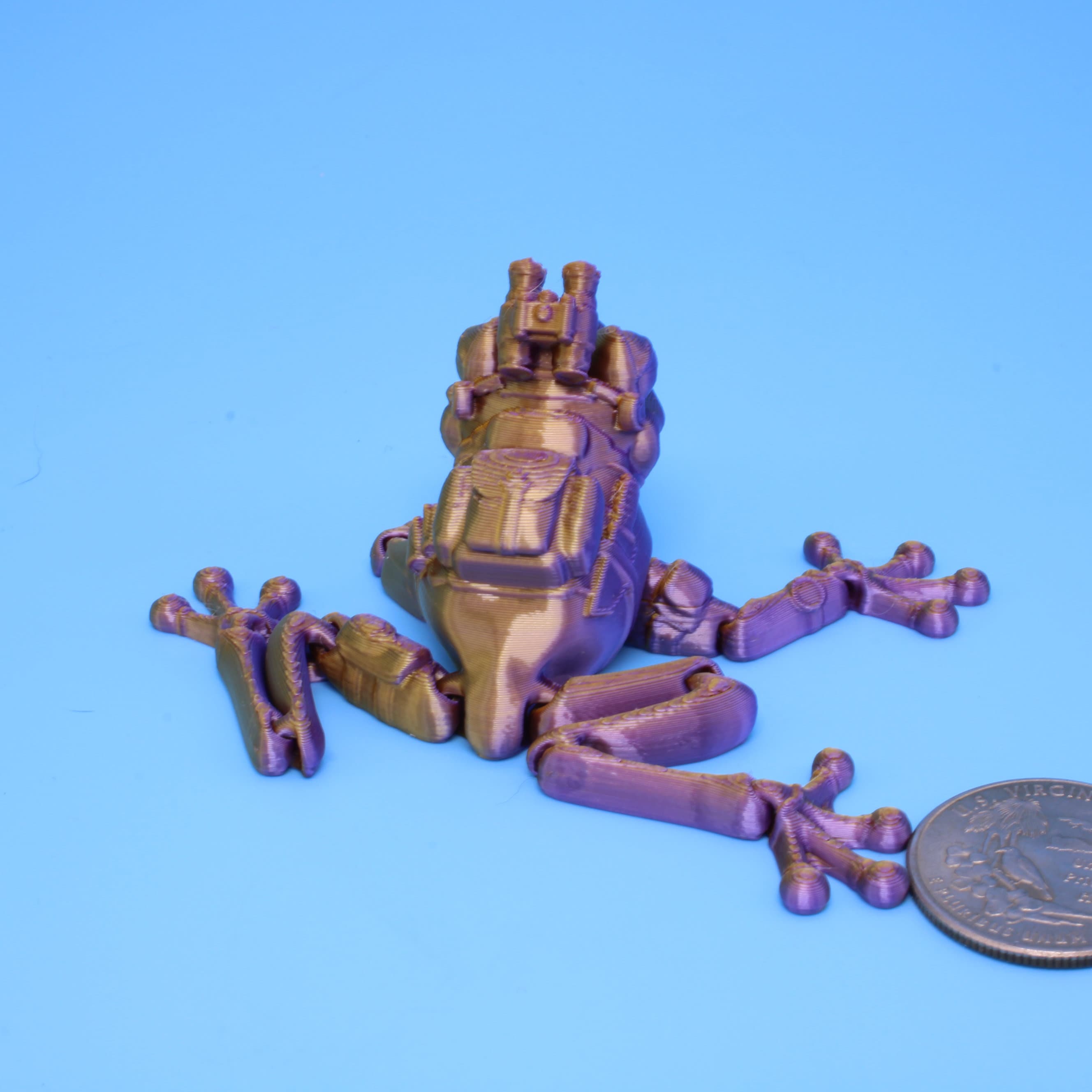 Special Ops Frog | 3D Printed | Miniature