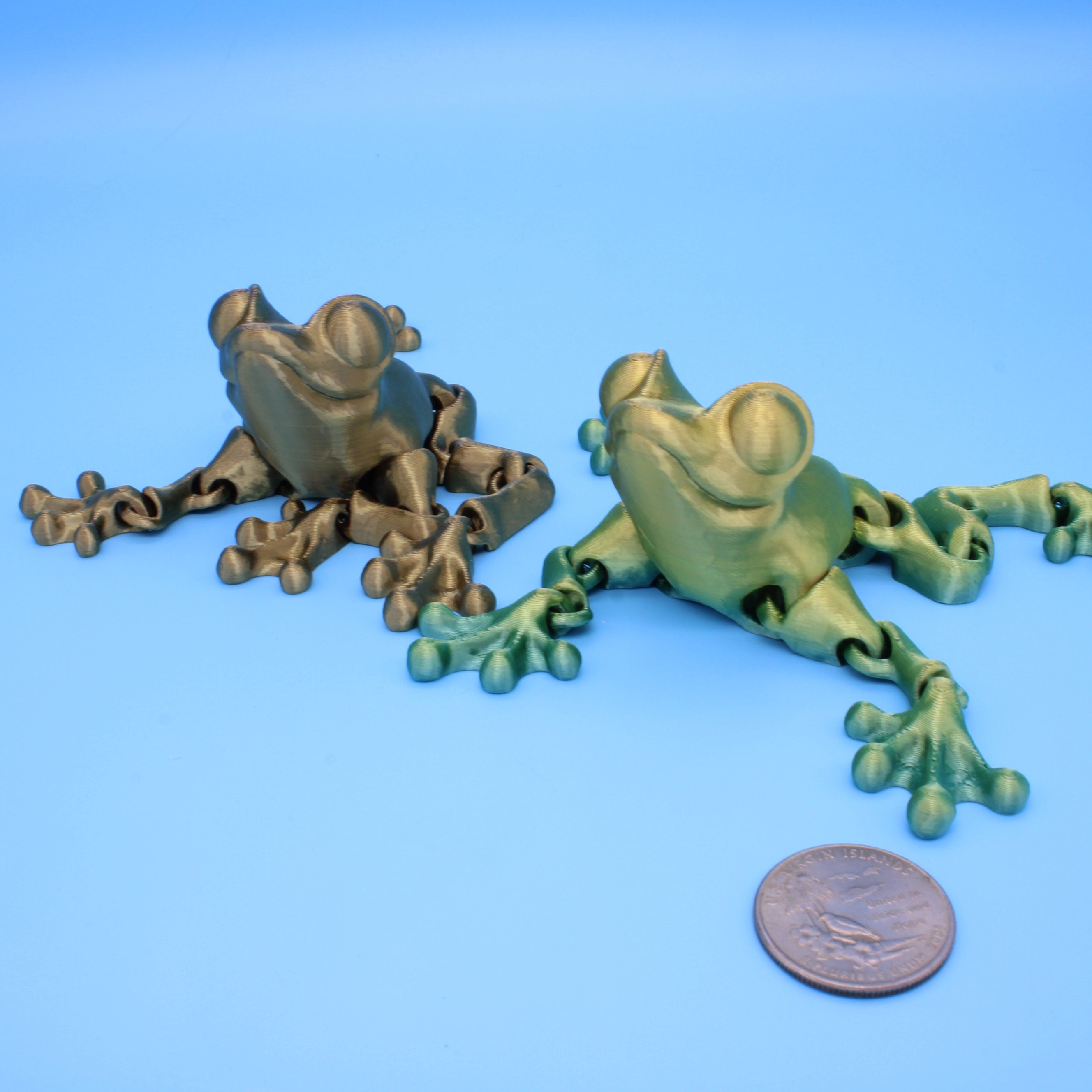 Frog- Articulating Frog | 3D printed