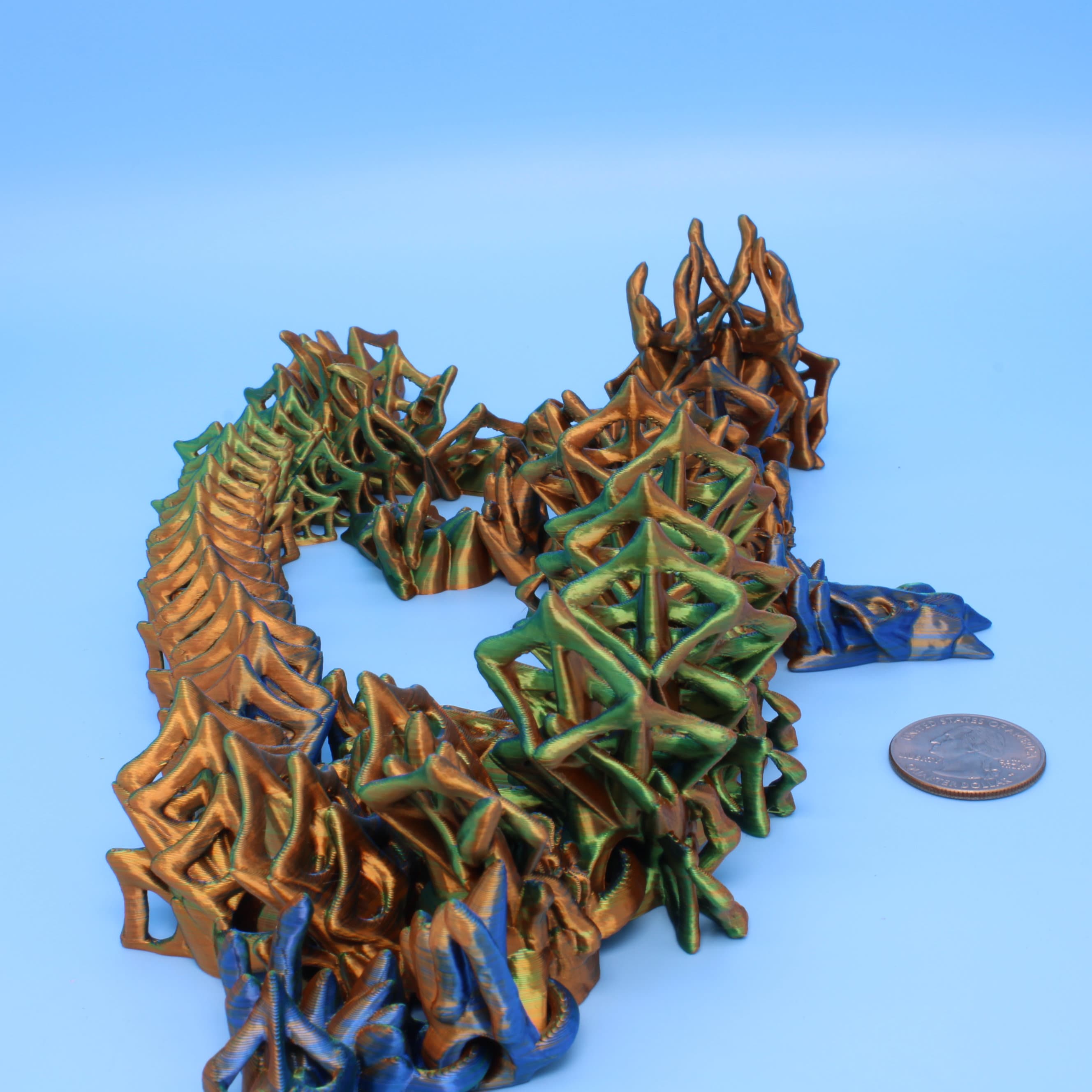 Wicked Dragon | 3D printed | Articulating Dragon | 19.5 in.