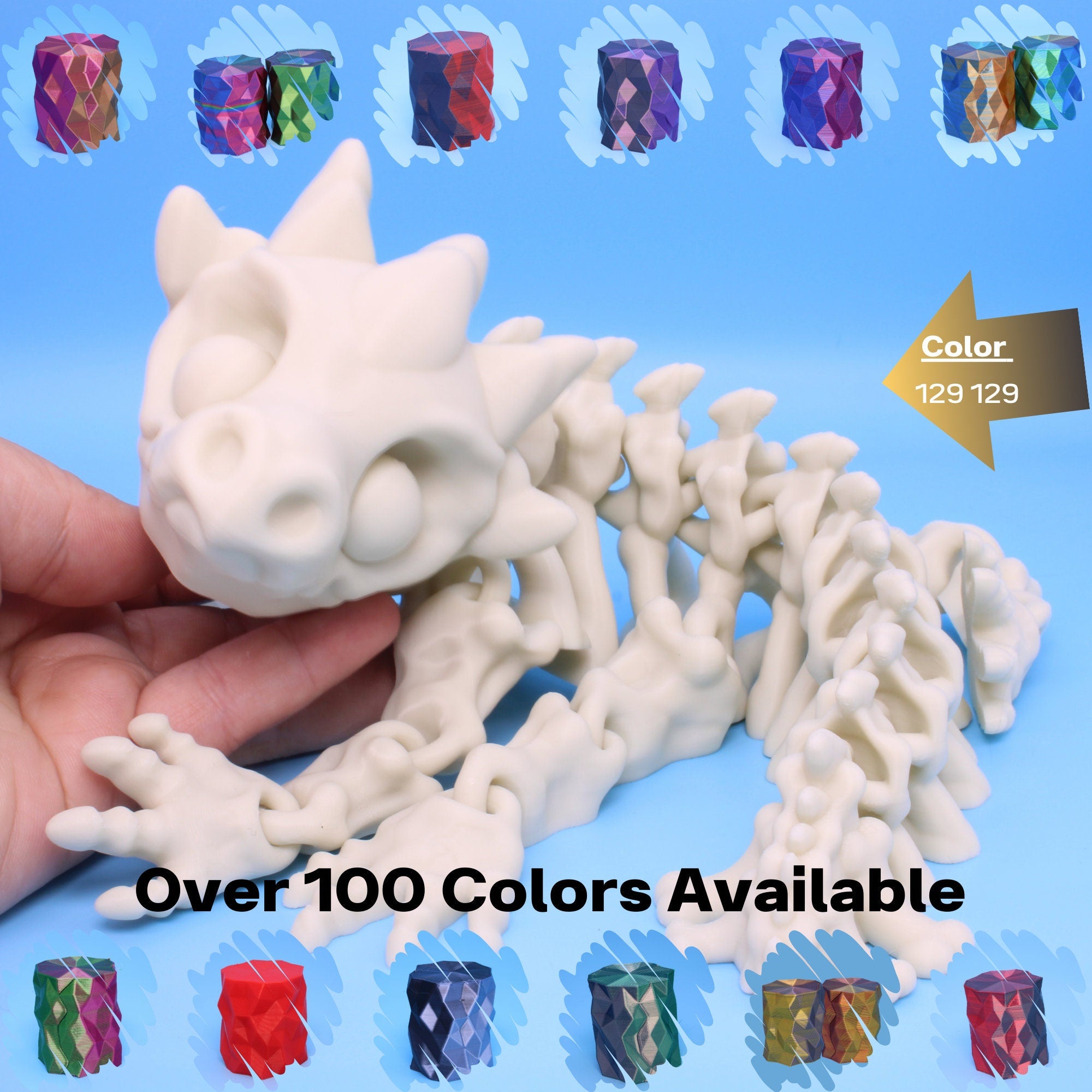 Skeleton Tiny Dragon | 3D Printed
