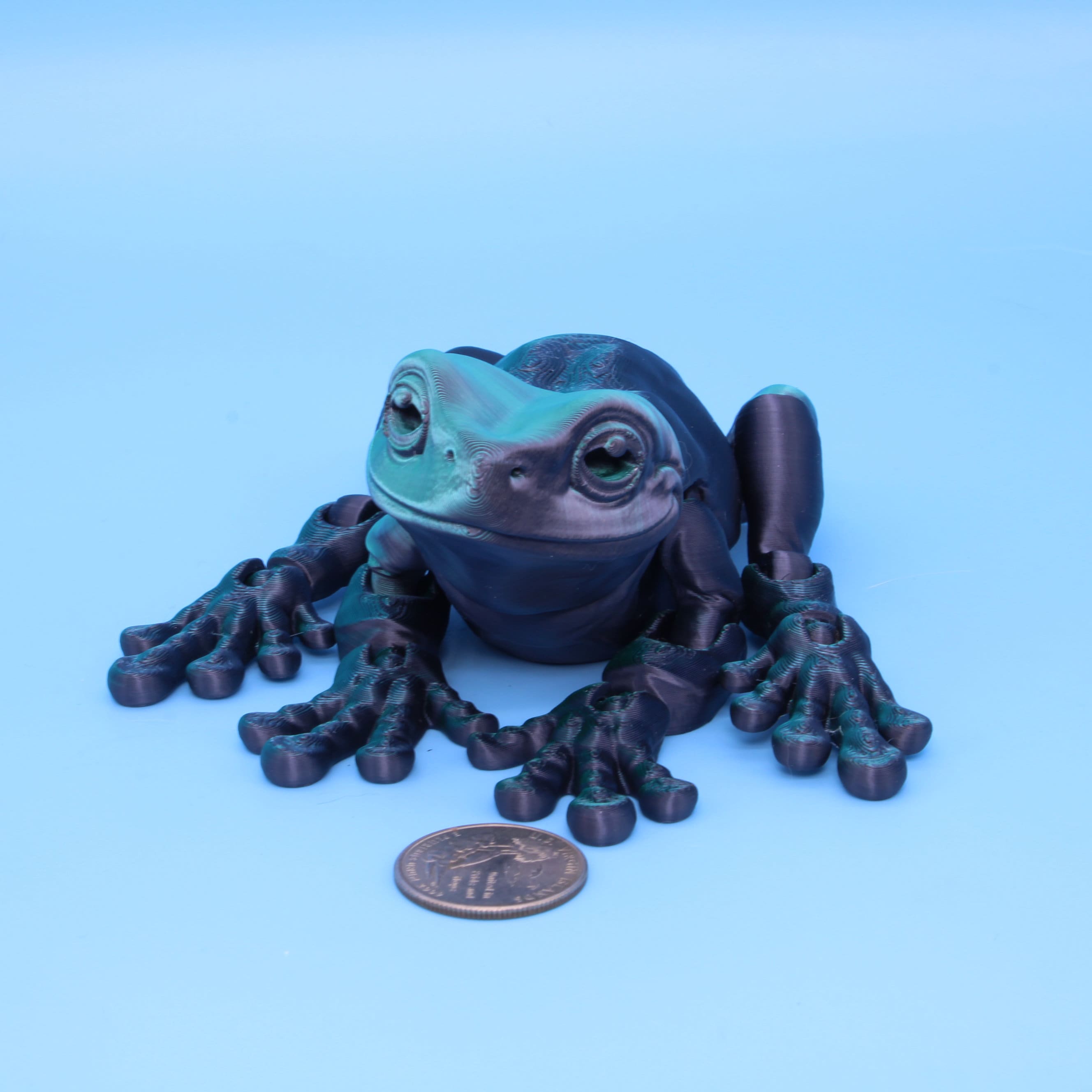 Whites Tree Frog, Over 100 Colors available - 3D Printed | Made to Order