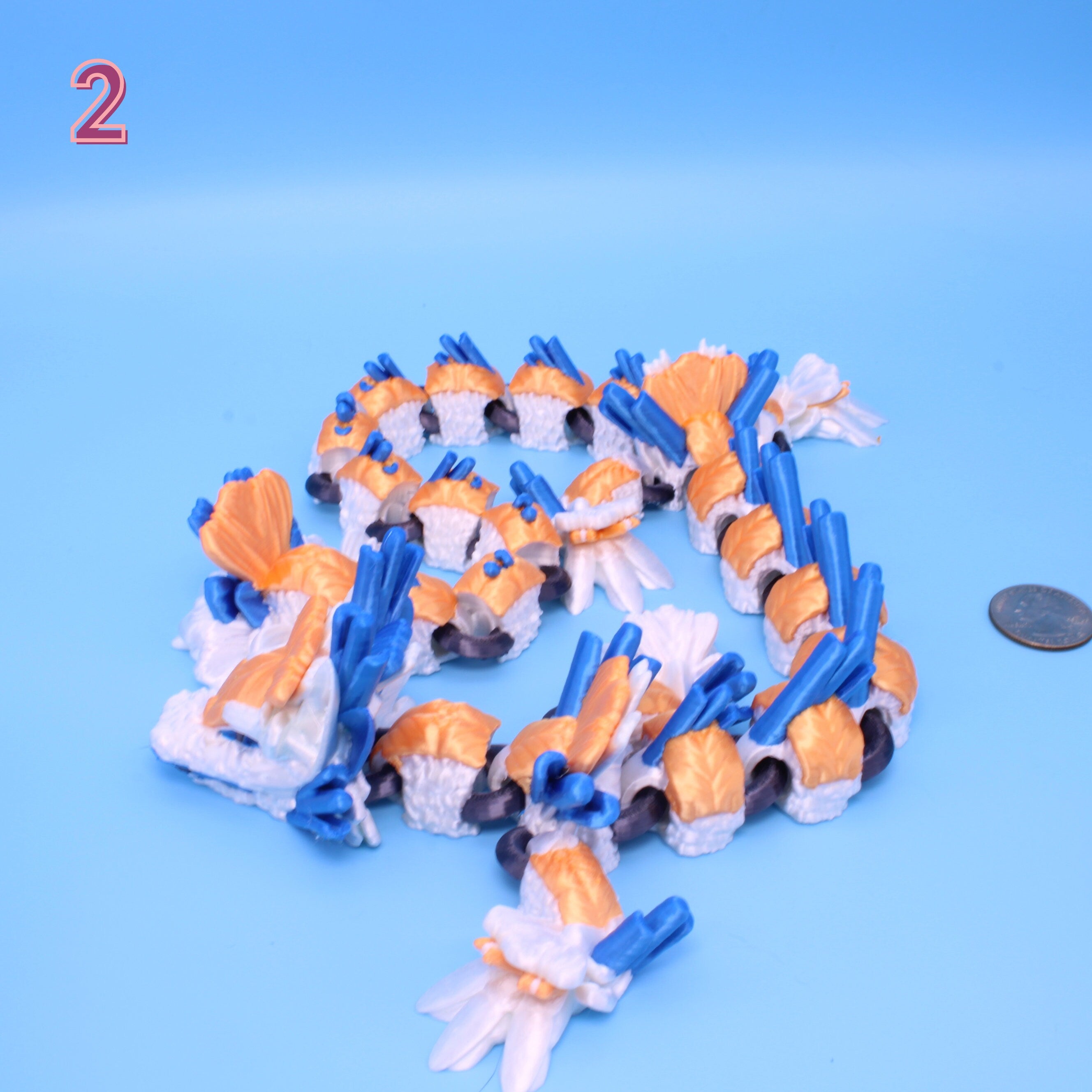 Sushi Dragon (2 Styles) - 3D Printed