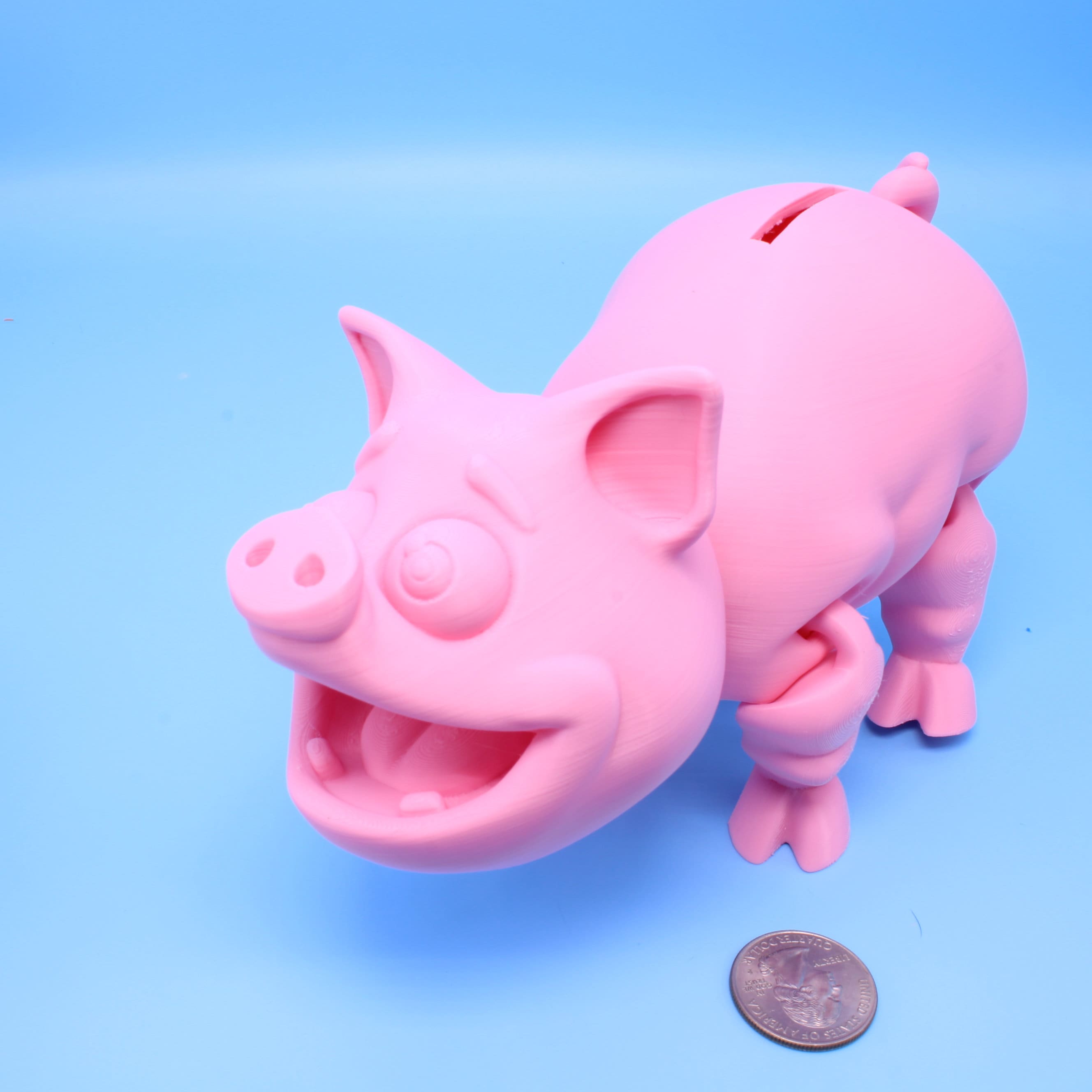 Piggy Bank Pig - 3D Printed