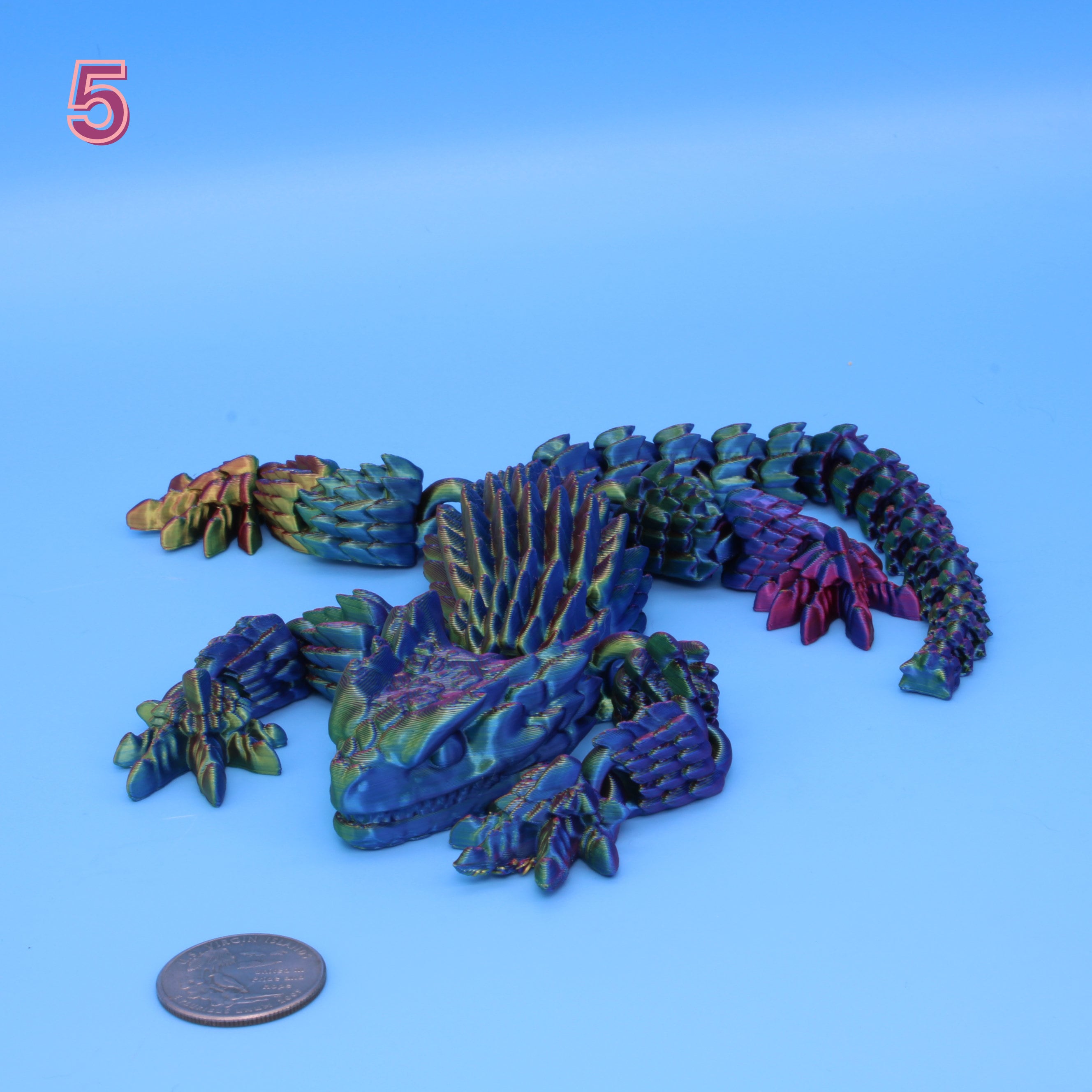 Lizard Armadillo - 3D Printed