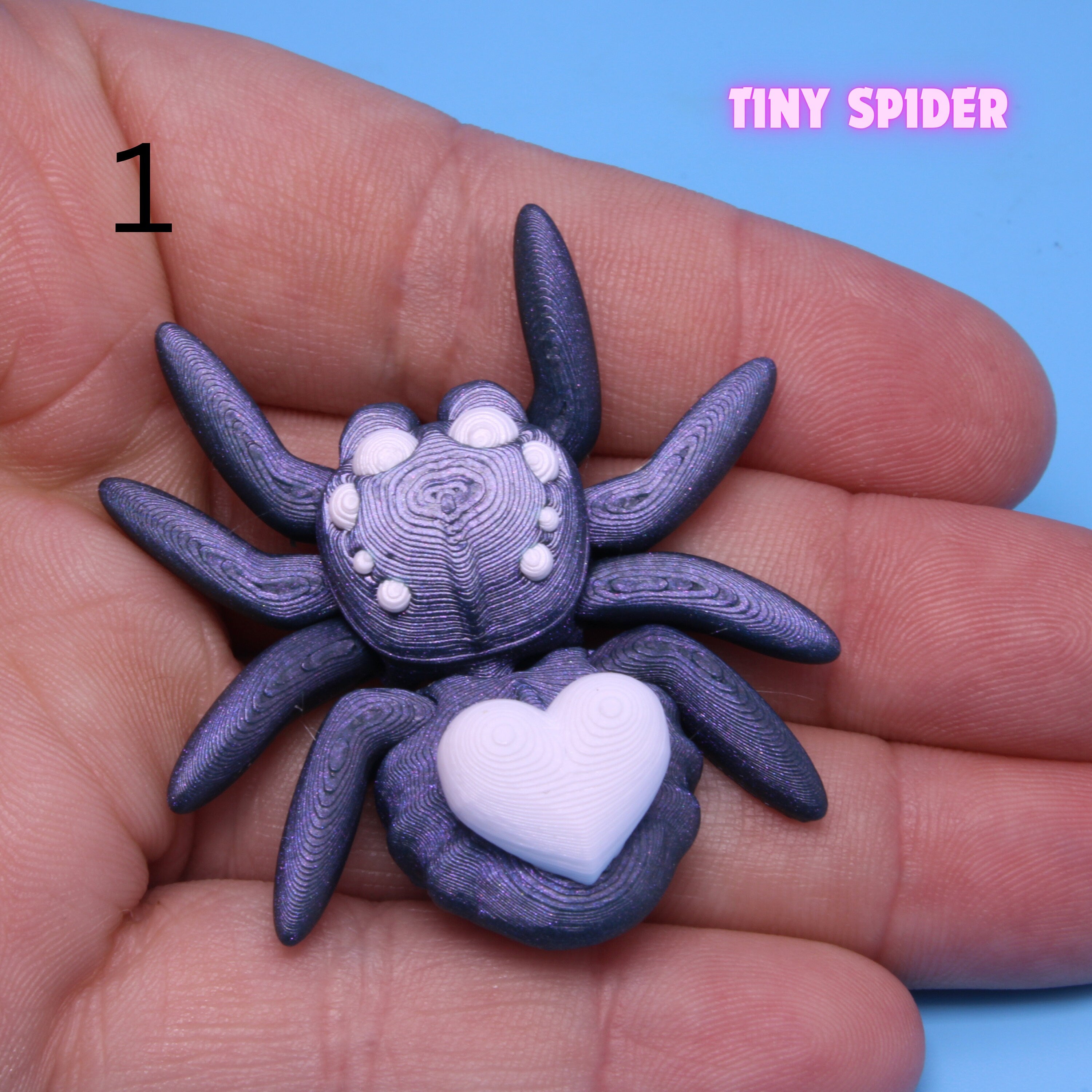 Tiny Spider with Heart - 3D printed