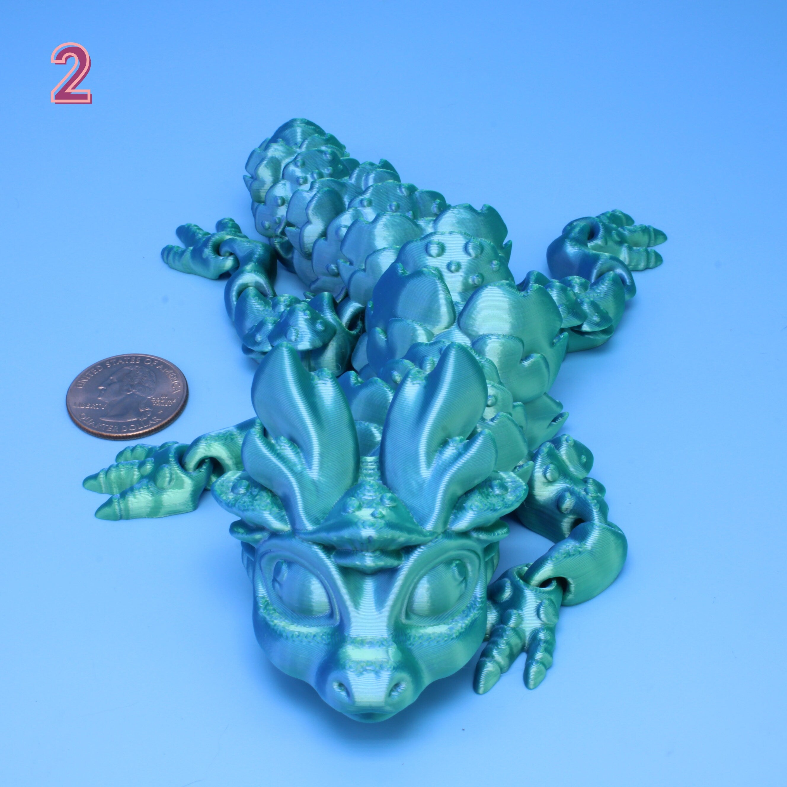 Fungus Tiny Dragon 3D Printed Articulating