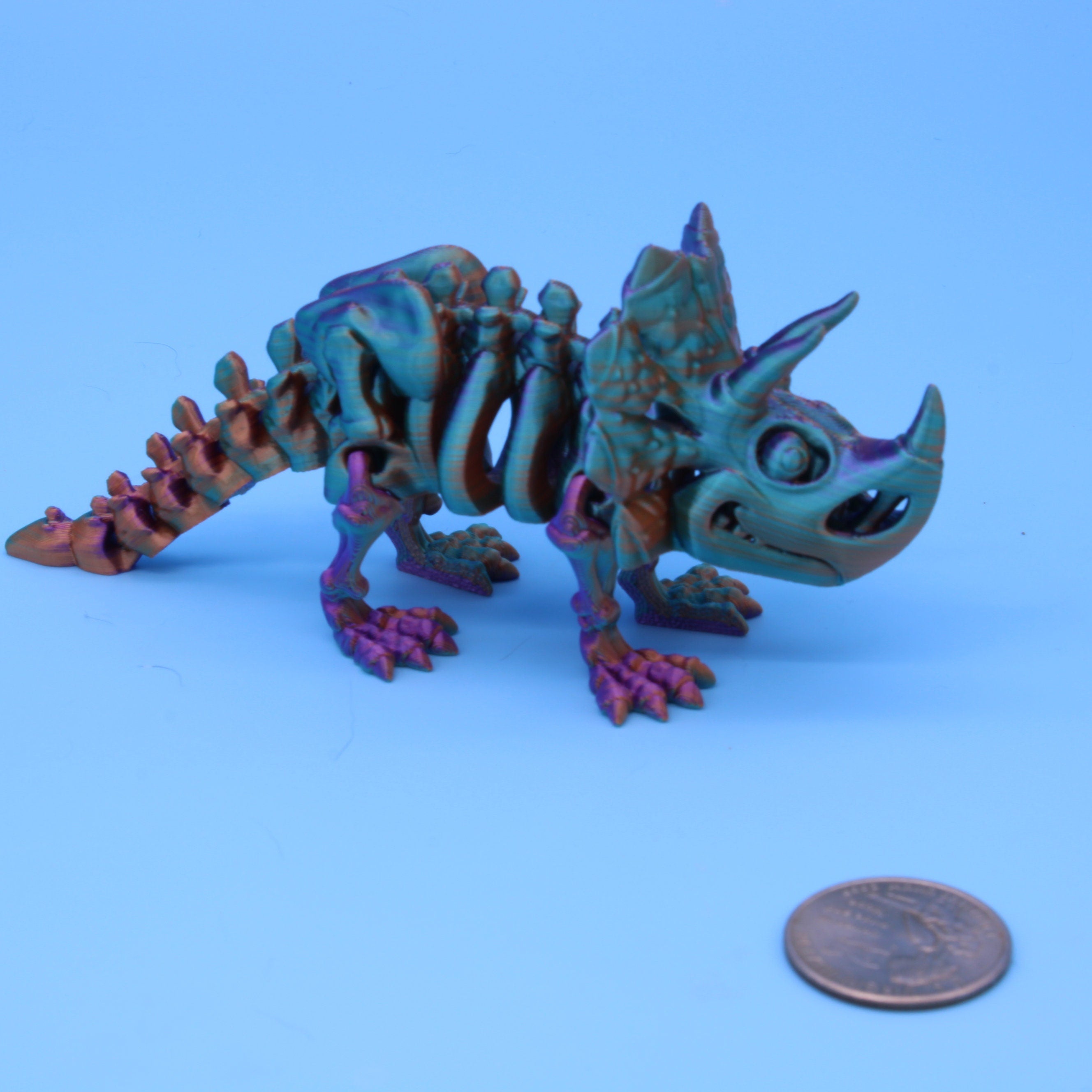 Flexi Skelton Triceratops | Articulating | 3D Printed