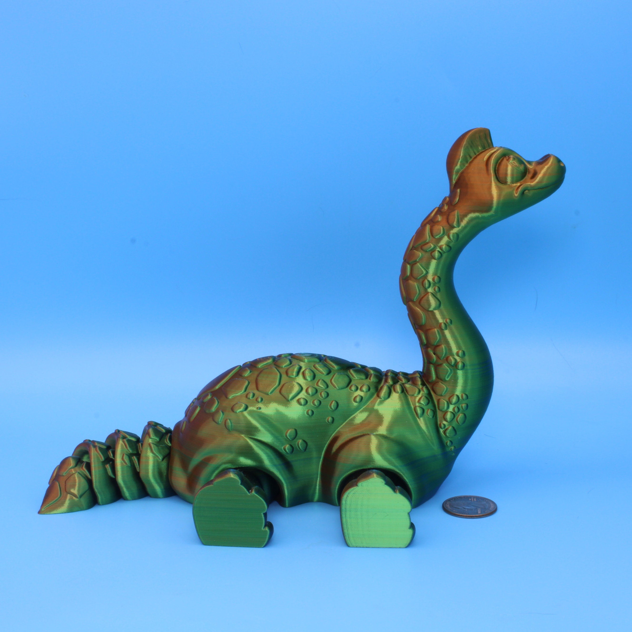 Brachios, 3D Printed Articulating Dinosaur.