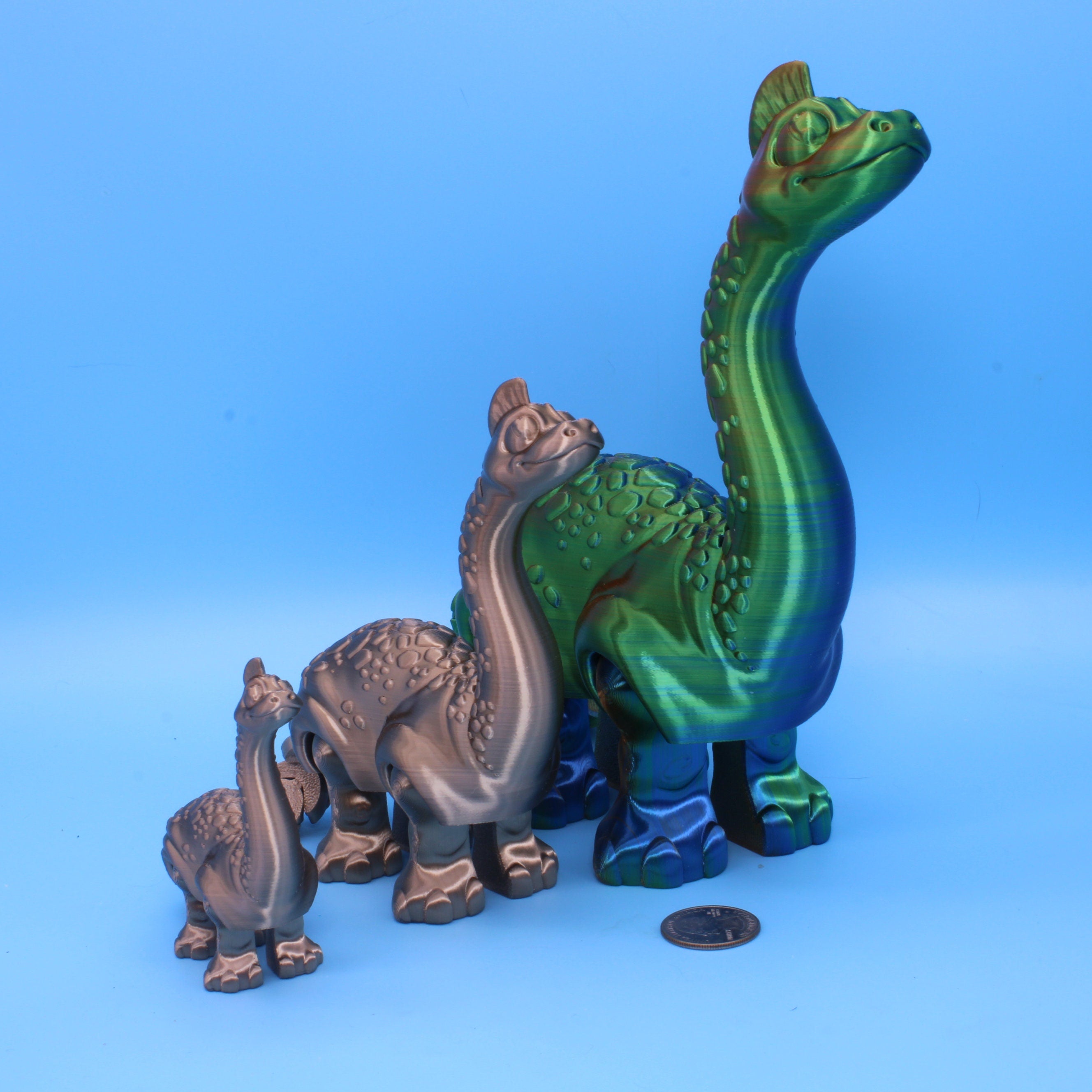 Brachios, 3D Printed Articulating Dinosaur.