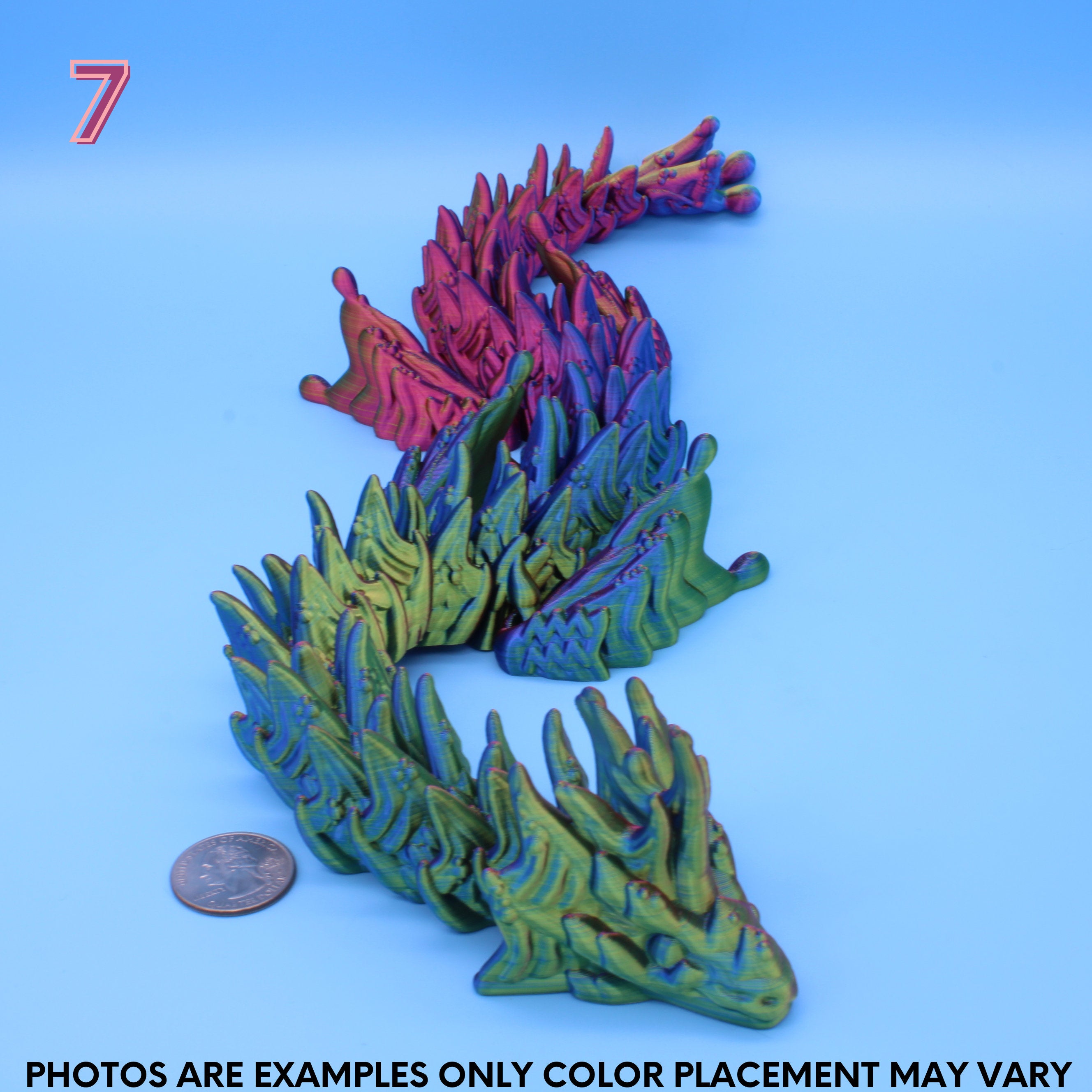 Aquarius Dragon 3D Printed - Authorized Seller of Dragons Den