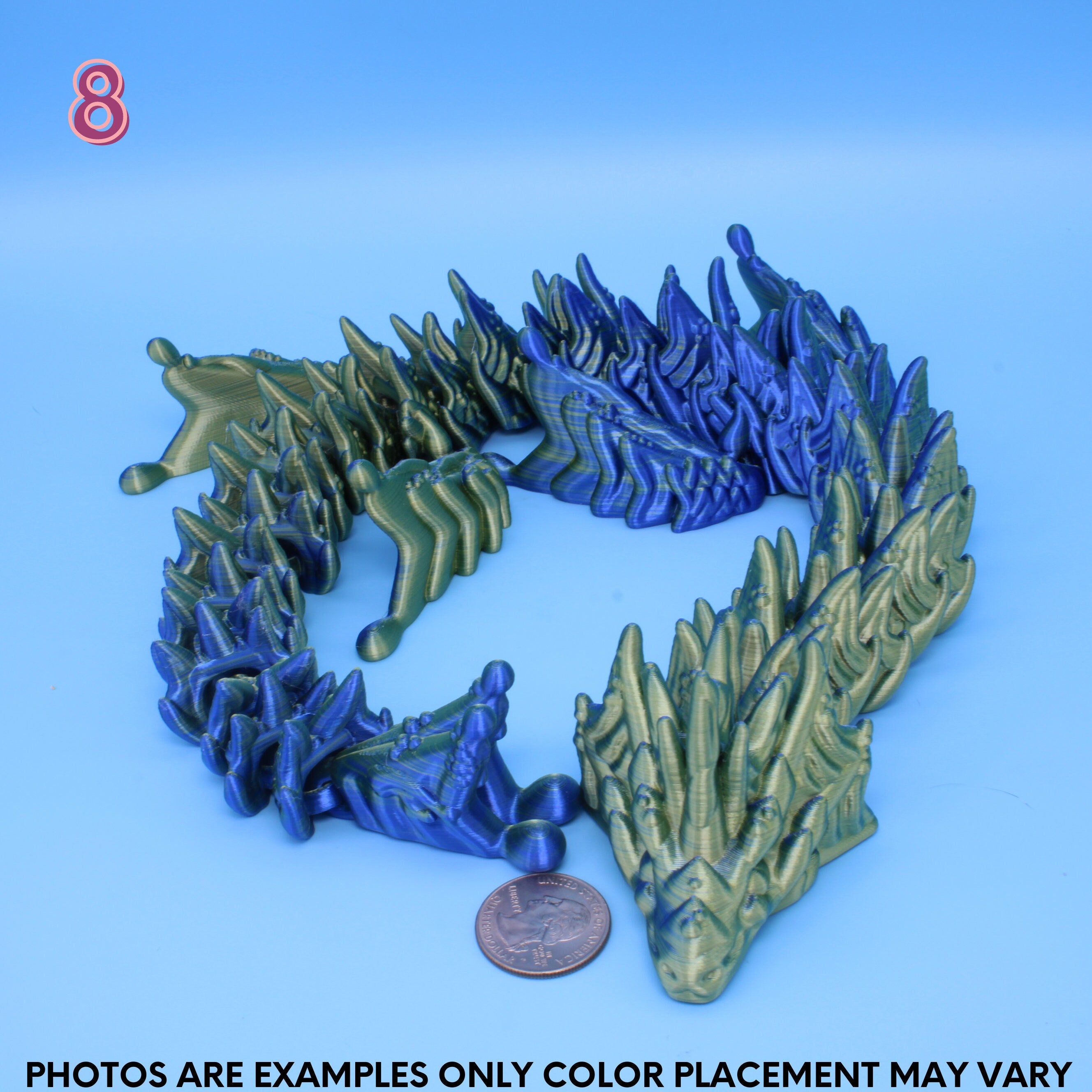 Aquarius Dragon 3D Printed - Authorized Seller of Dragons Den