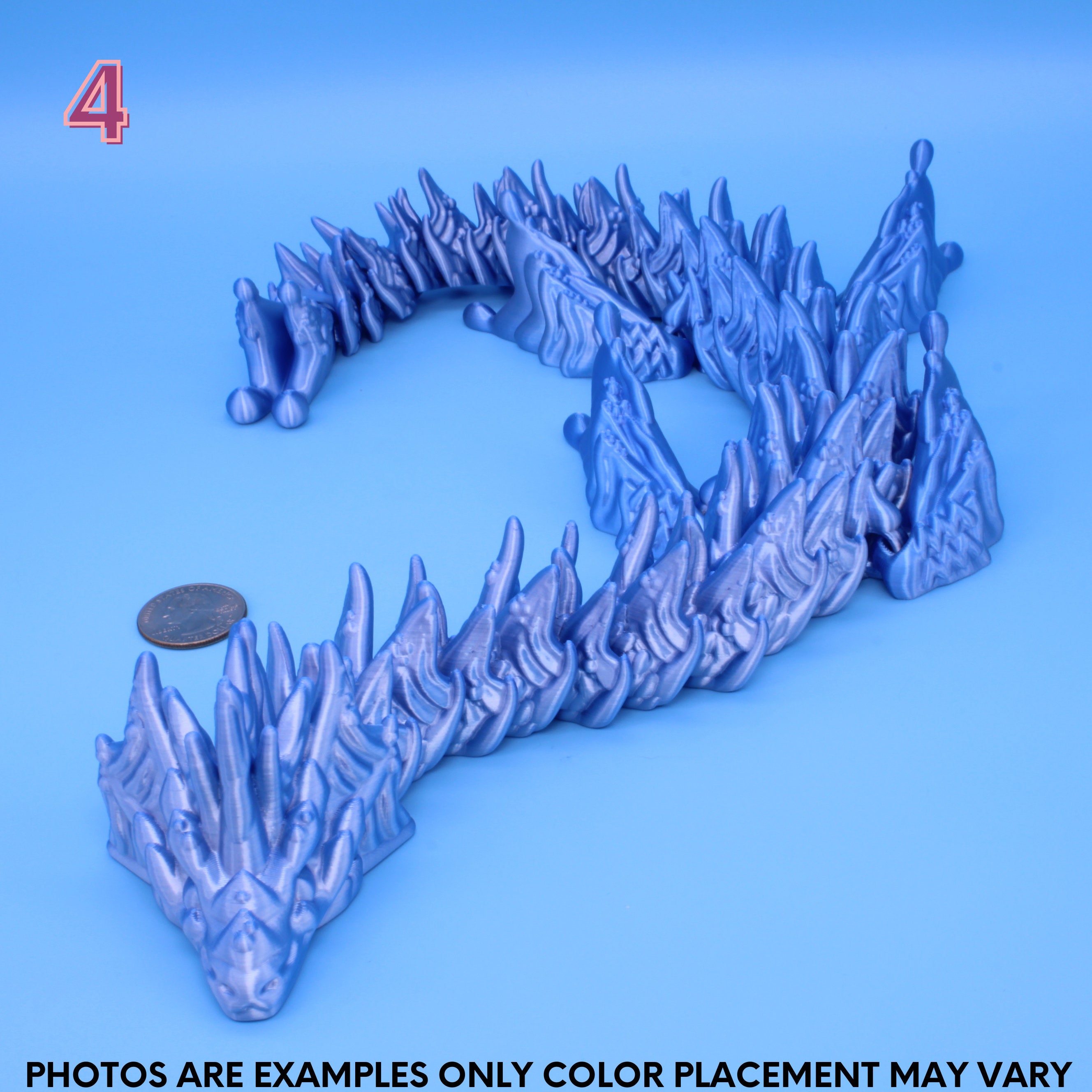 Aquarius Dragon 3D Printed - Authorized Seller of Dragons Den